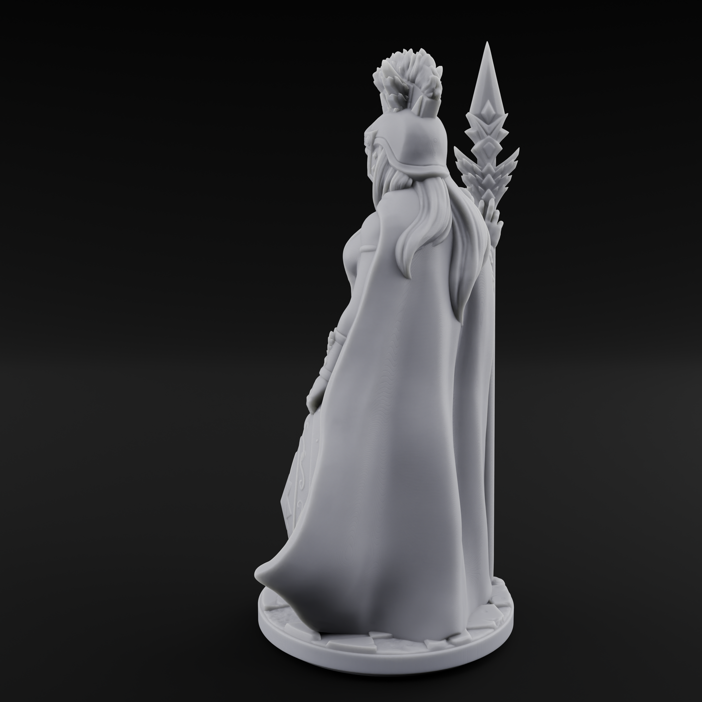 Classically Awesome Human Paladin Miniature for Dungeons and Dragons, Pathfinder or other TTRPGs
