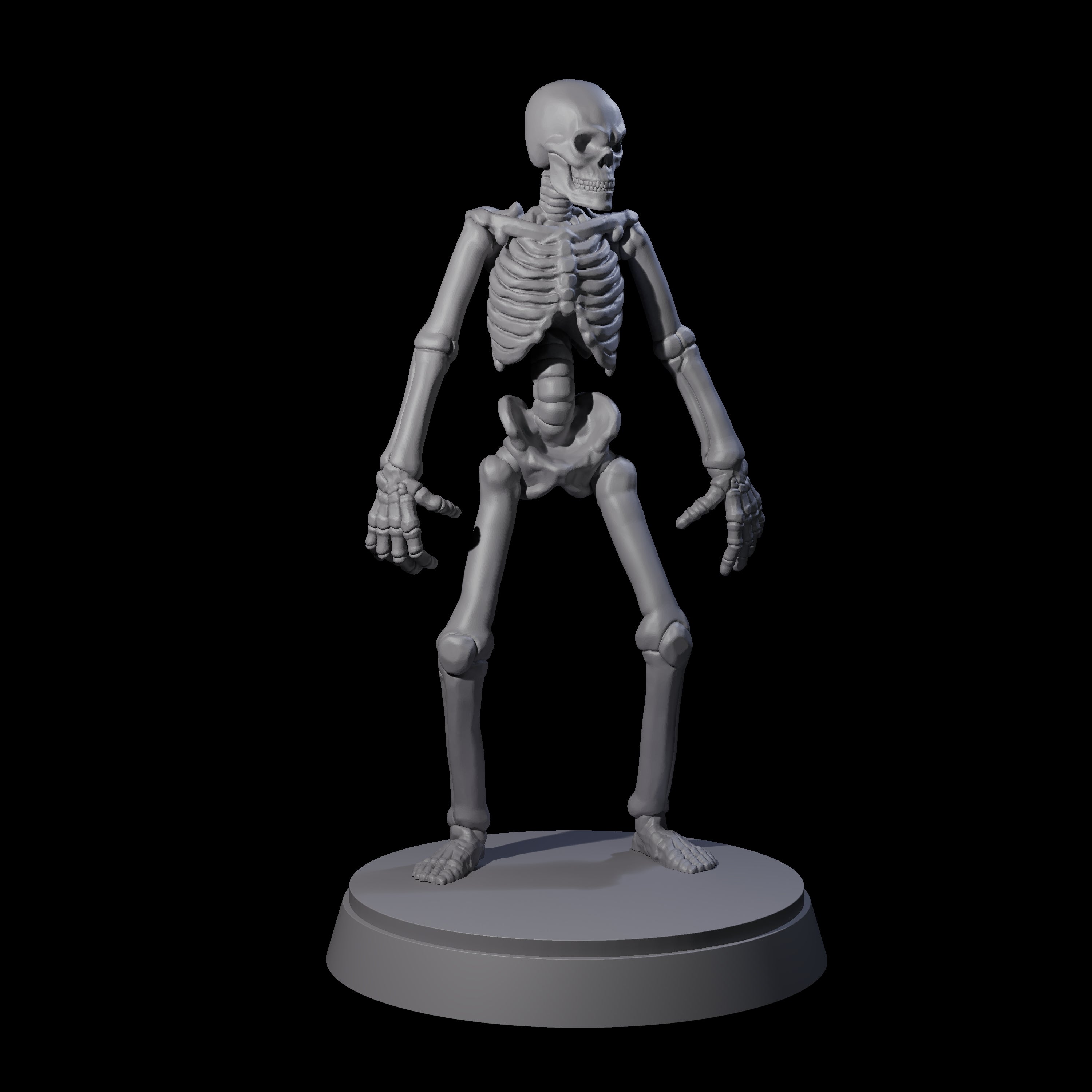 Clattering Classic Skeleton A Miniature for Dungeons and Dragons, Pathfinder or other TTRPGs