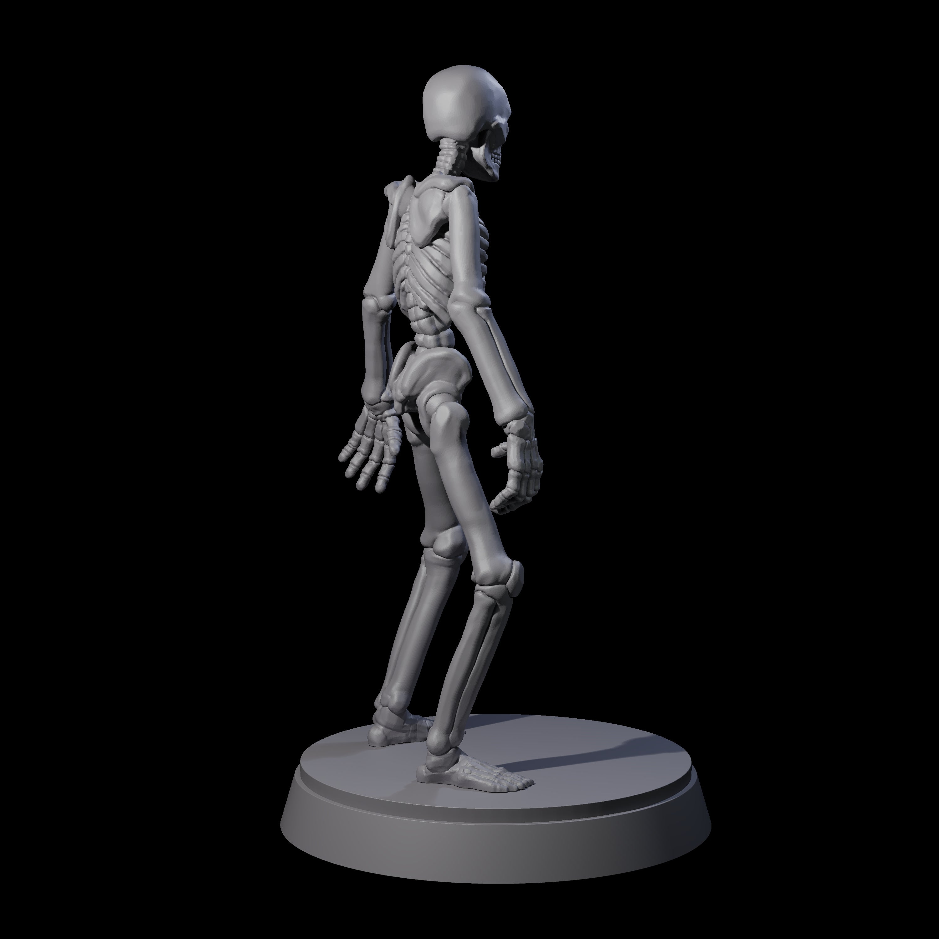 Clattering Classic Skeleton A Miniature for Dungeons and Dragons, Pathfinder or other TTRPGs