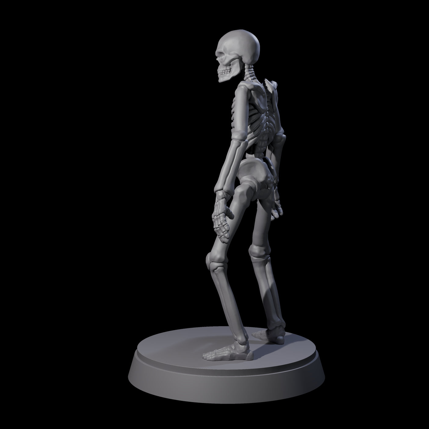 Clattering Classic Skeleton A Miniature for Dungeons and Dragons, Pathfinder or other TTRPGs
