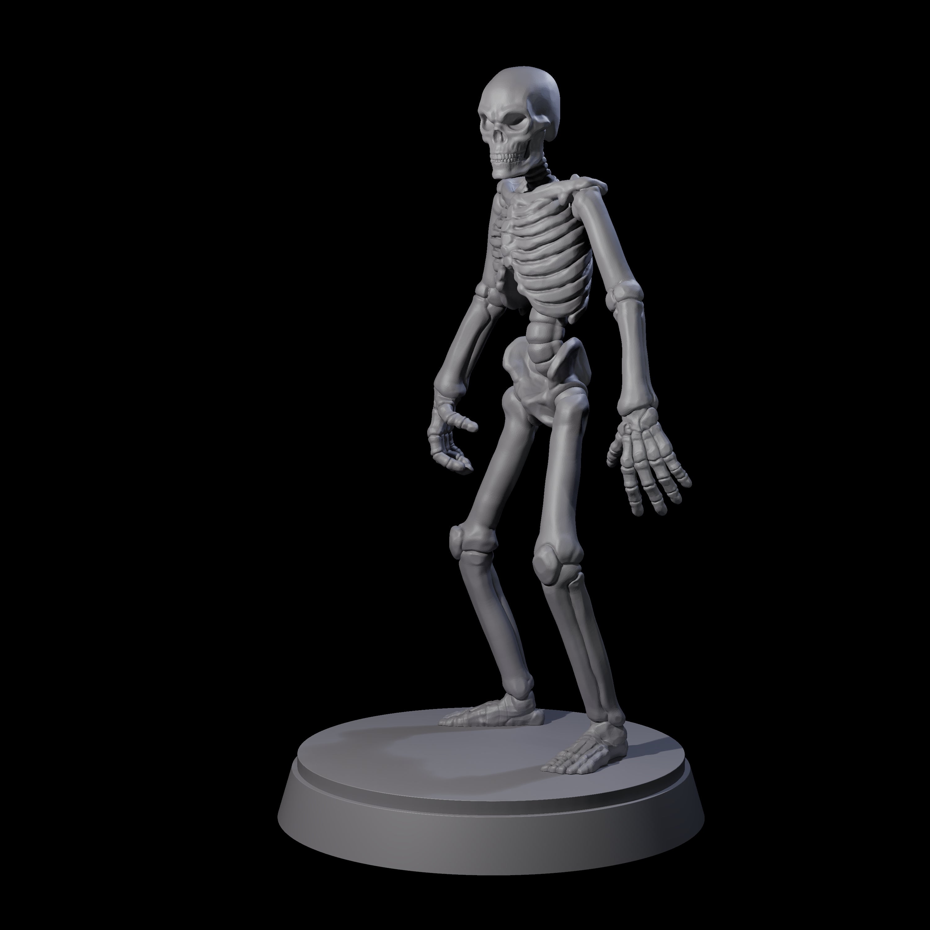 Clattering Classic Skeleton A Miniature for Dungeons and Dragons, Pathfinder or other TTRPGs