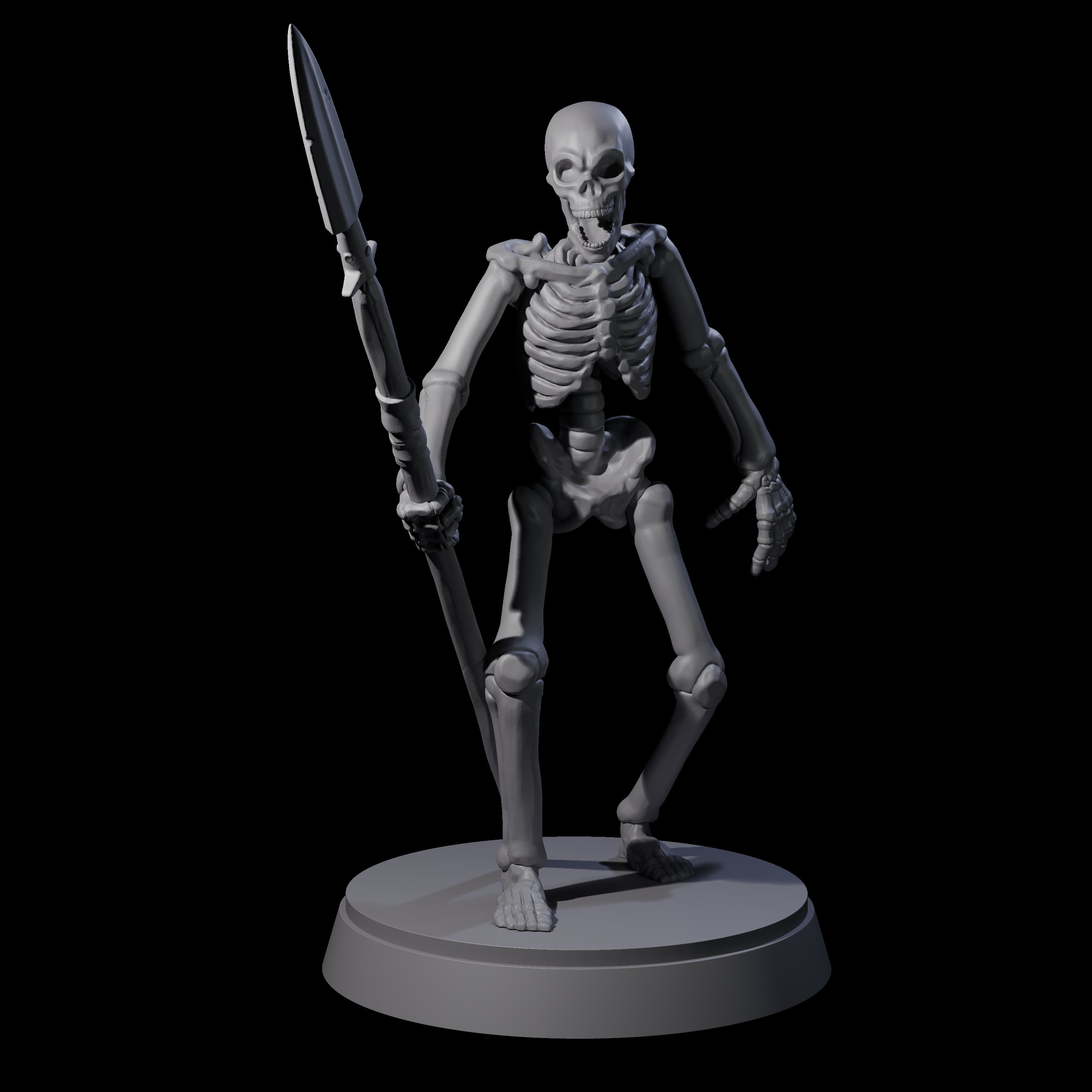 Clattering Classic Skeleton B Miniature for Dungeons and Dragons, Pathfinder or other TTRPGs