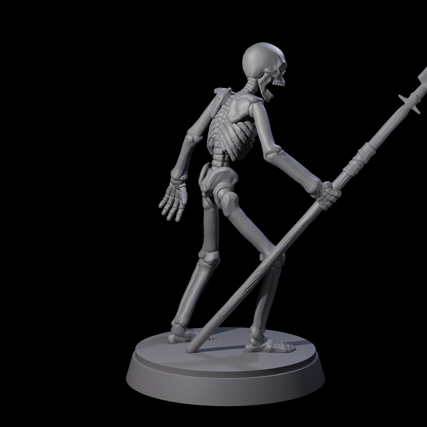 Clattering Classic Skeleton B Miniature for Dungeons and Dragons, Pathfinder or other TTRPGs