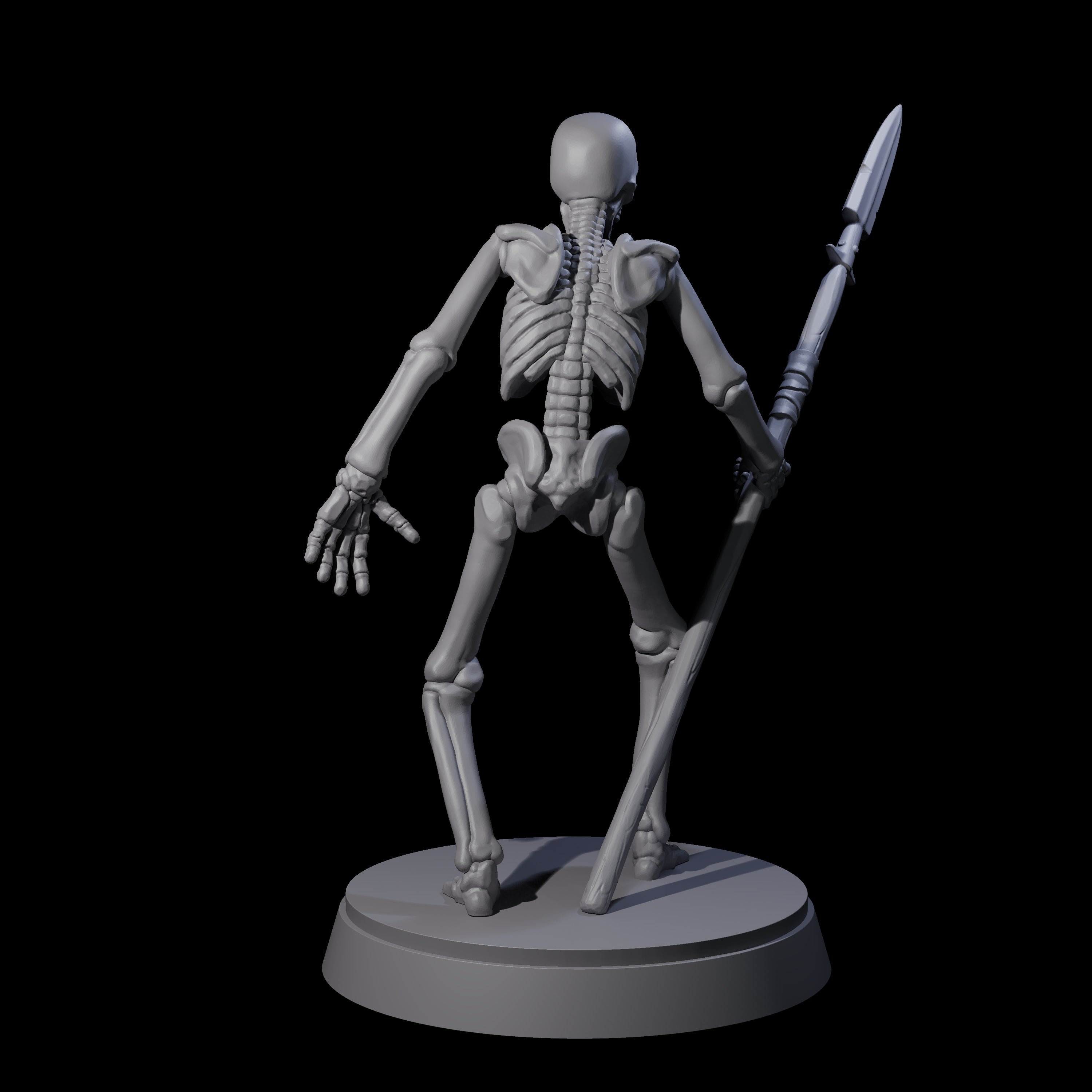 Clattering Classic Skeleton B Miniature for Dungeons and Dragons, Pathfinder or other TTRPGs