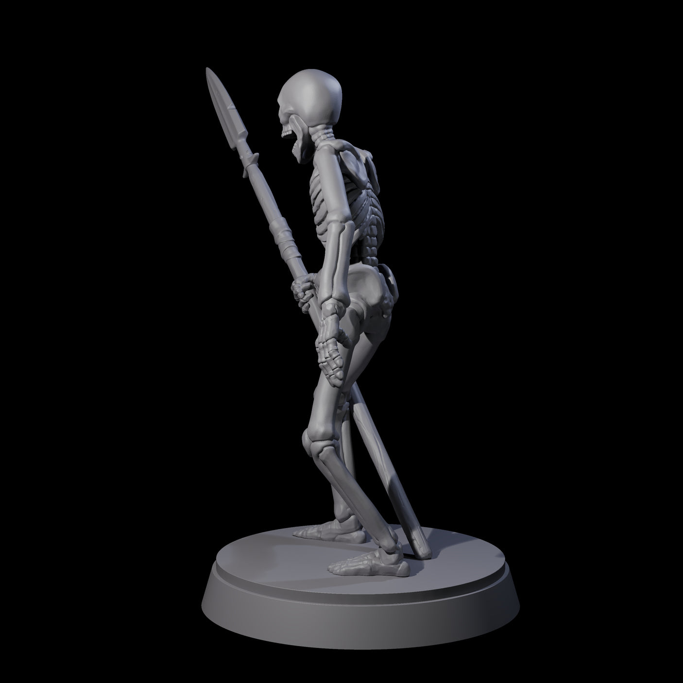 Clattering Classic Skeleton B Miniature for Dungeons and Dragons, Pathfinder or other TTRPGs