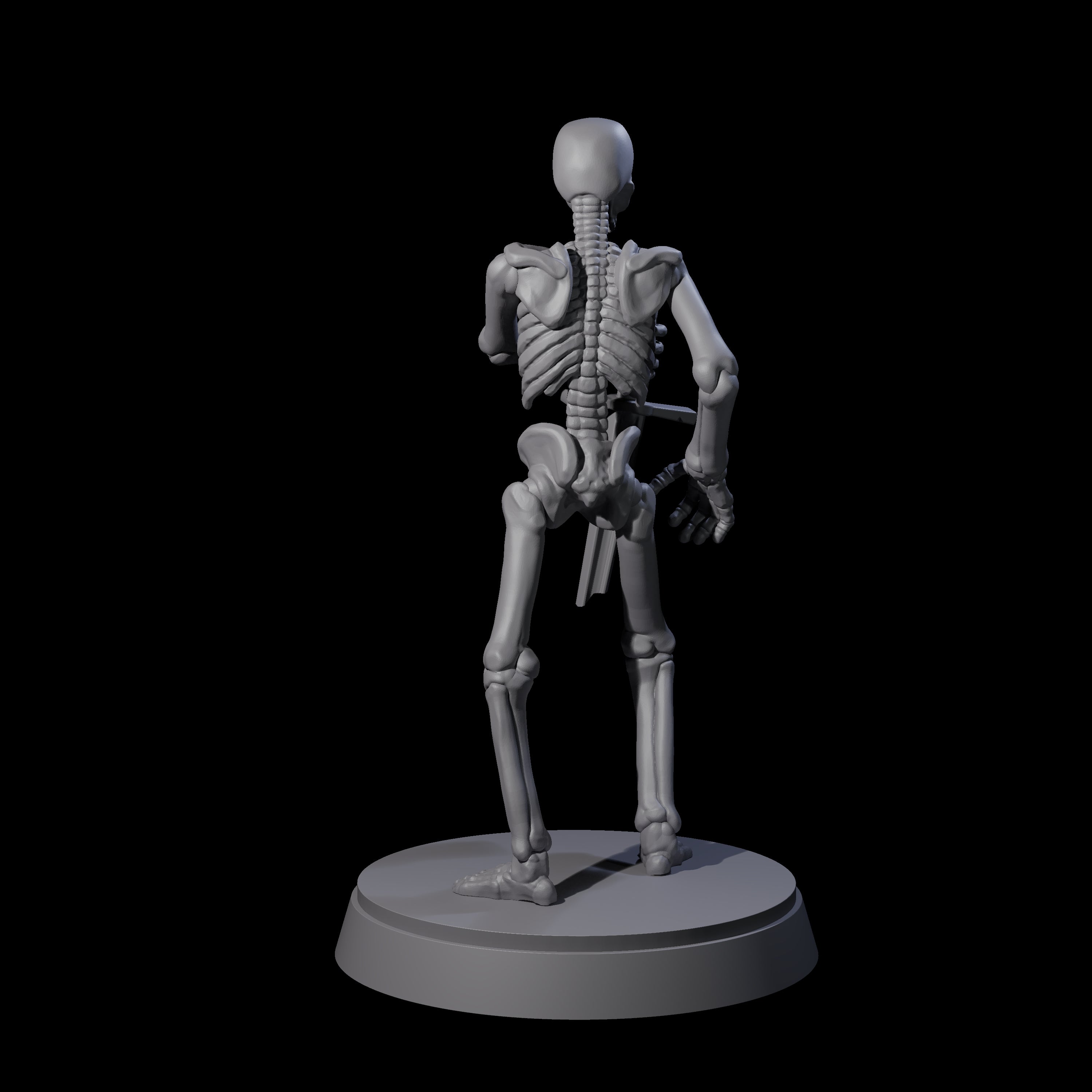 Clattering Classic Skeleton C Miniature for Dungeons and Dragons, Pathfinder or other TTRPGs
