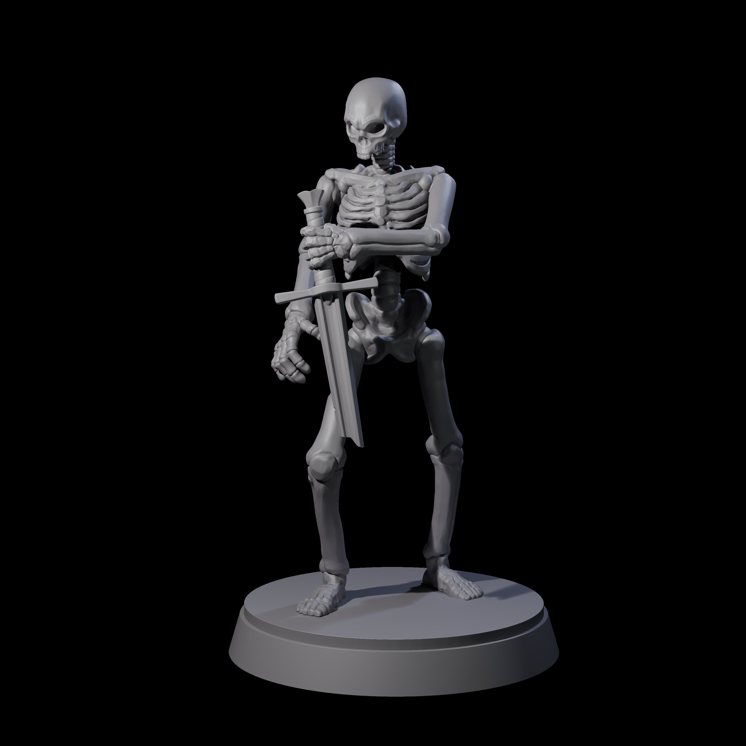 Clattering Classic Skeleton C Miniature for Dungeons and Dragons, Pathfinder or other TTRPGs