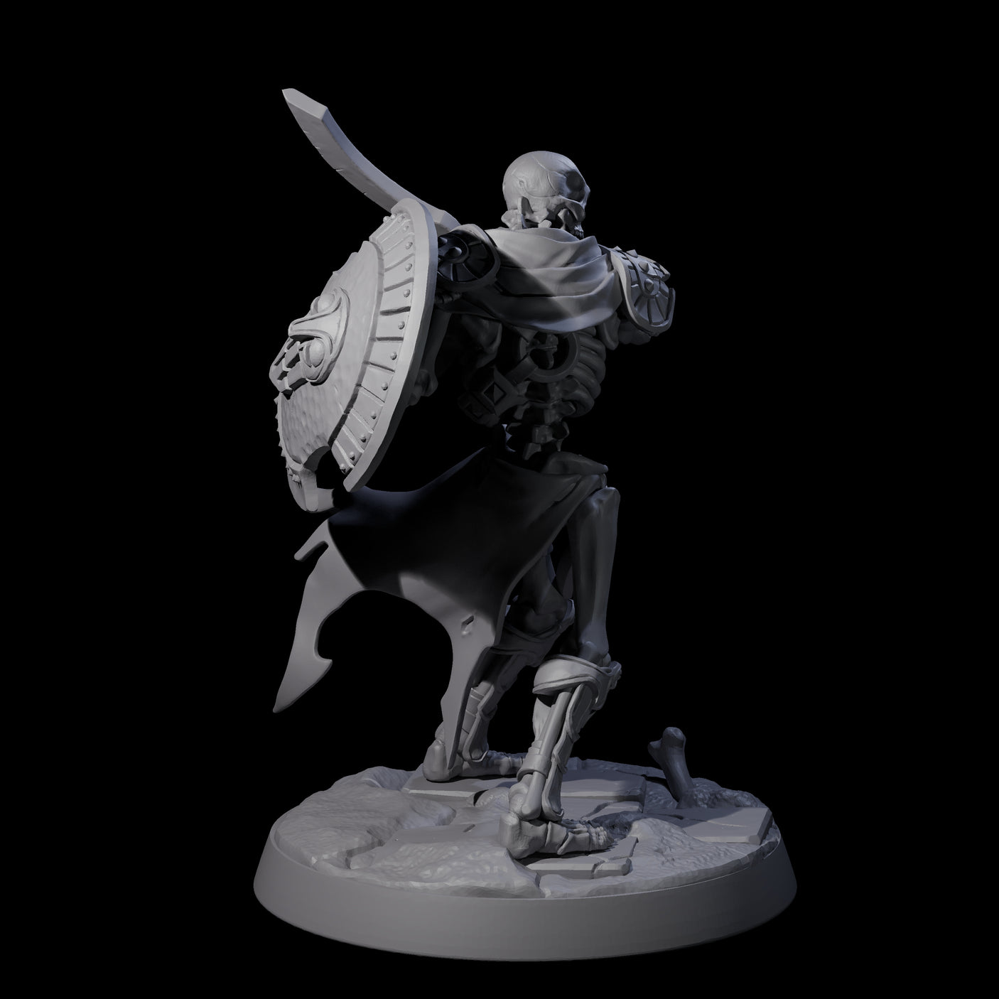 Clattering Skeleton A Miniature for Dungeons and Dragons, Pathfinder or other TTRPGs