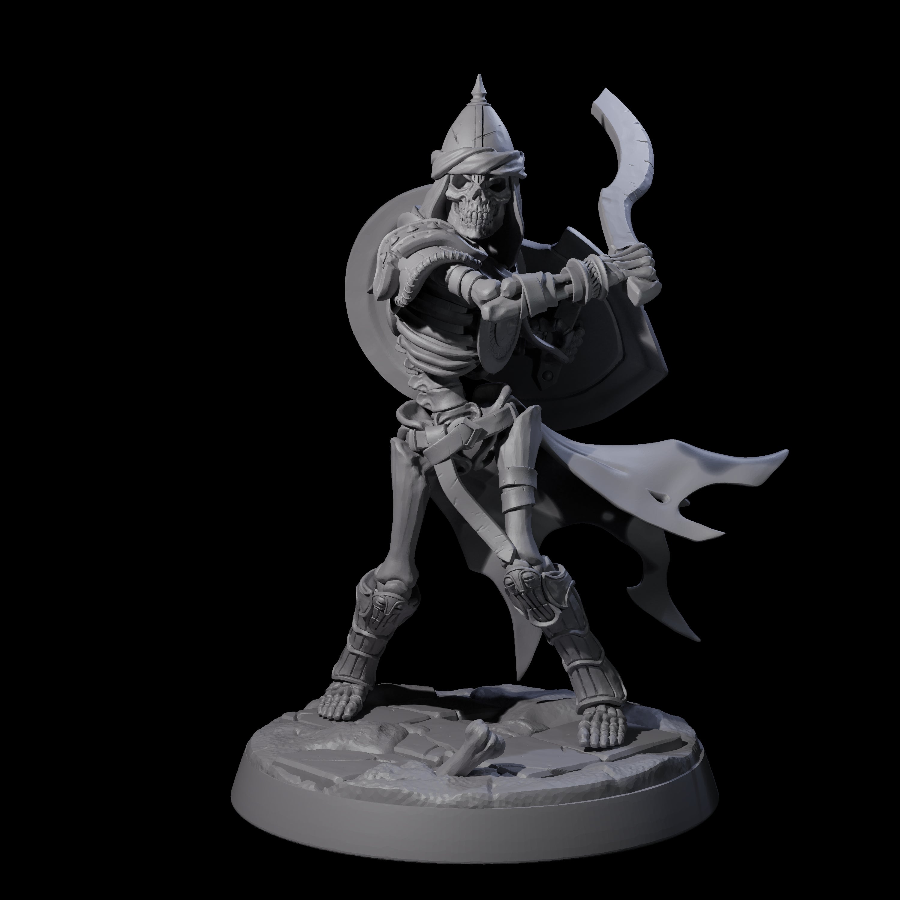 Clattering Skeleton A Miniature for Dungeons and Dragons, Pathfinder or other TTRPGs