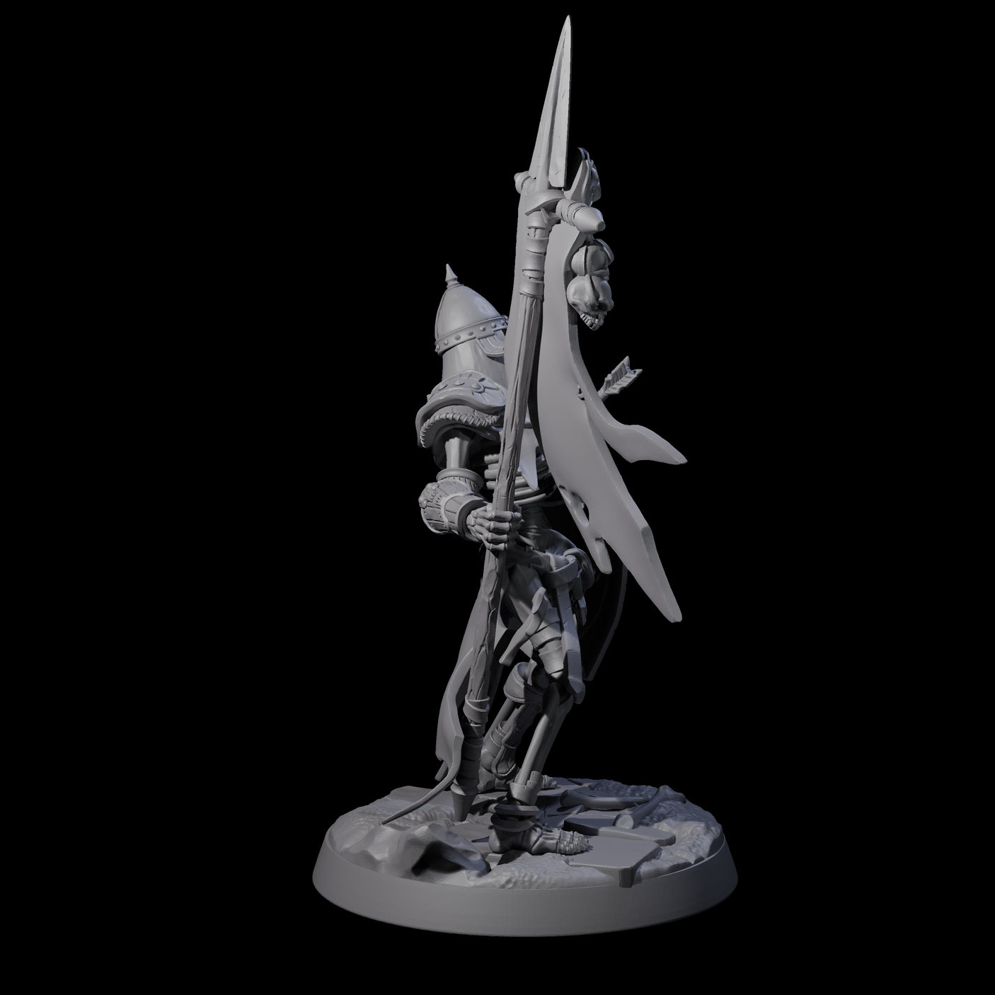 Clattering Skeleton B Miniature for Dungeons and Dragons, Pathfinder or other TTRPGs