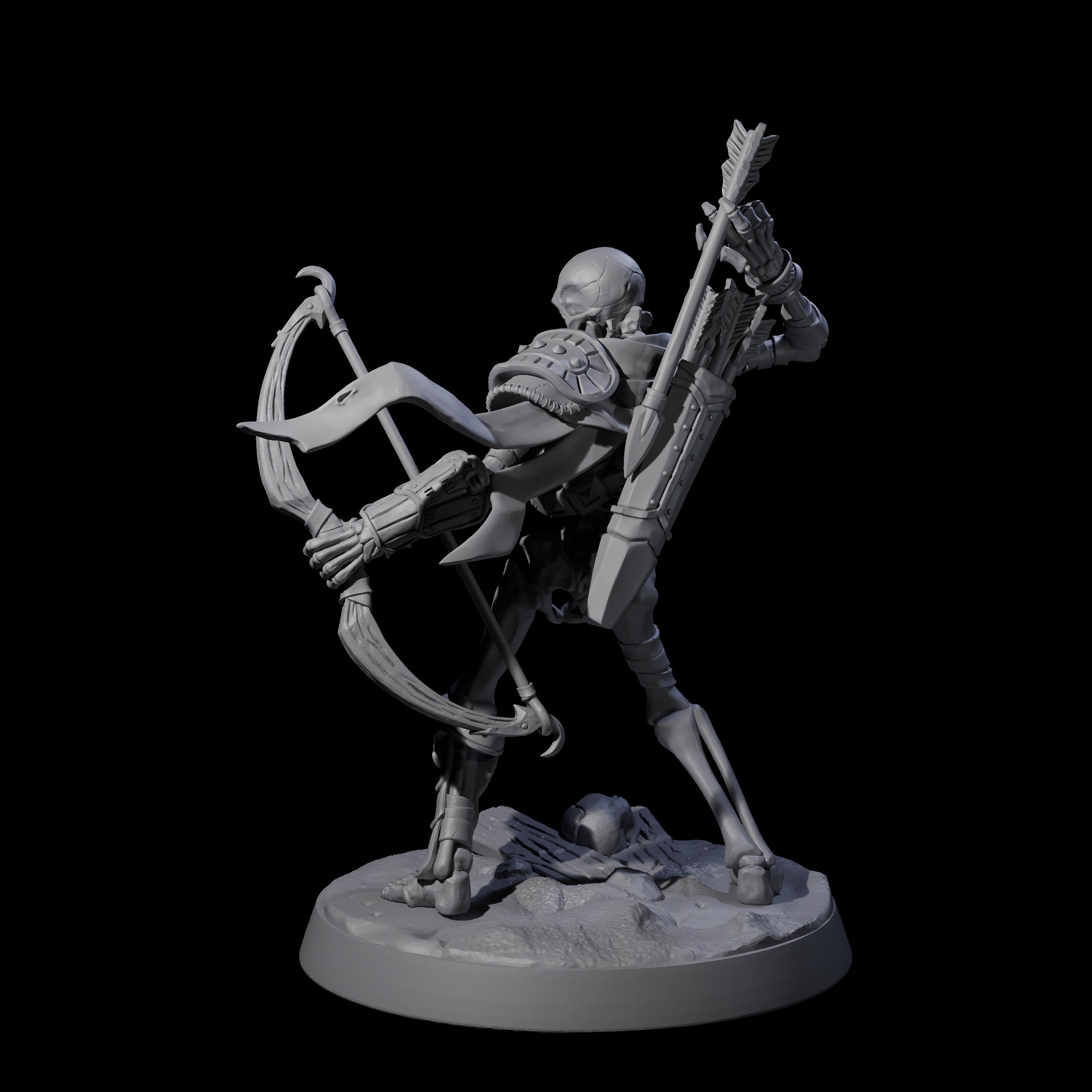 Clattering Skeleton C Miniature for Dungeons and Dragons, Pathfinder or other TTRPGs