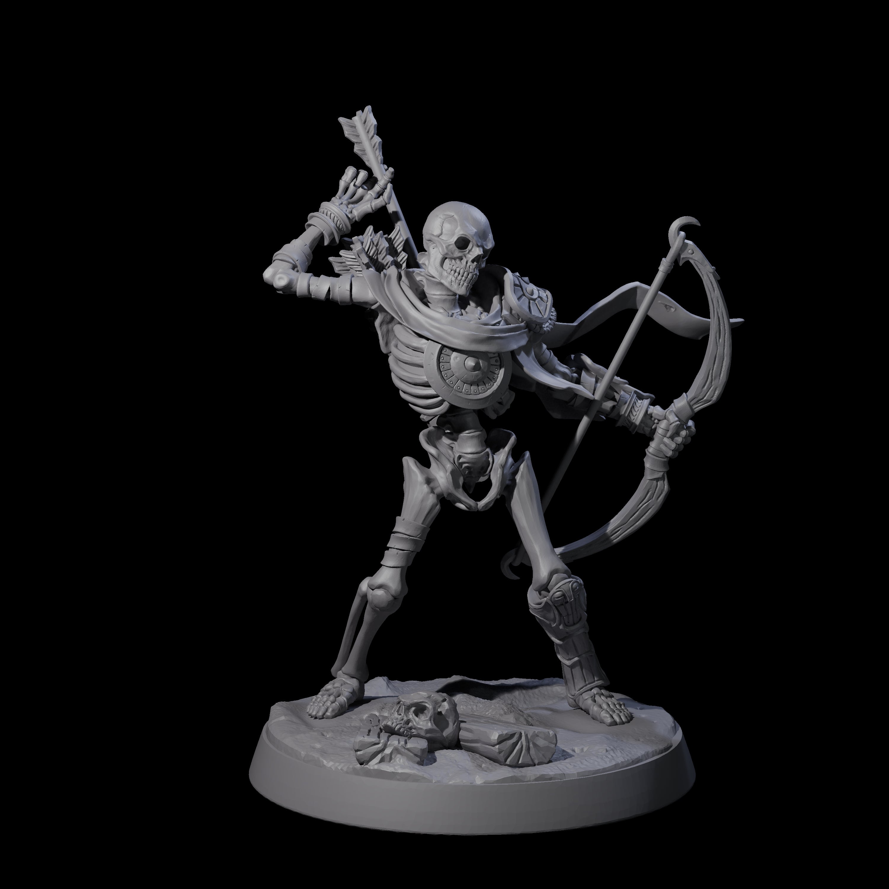Clattering Skeleton C Miniature for Dungeons and Dragons, Pathfinder or other TTRPGs