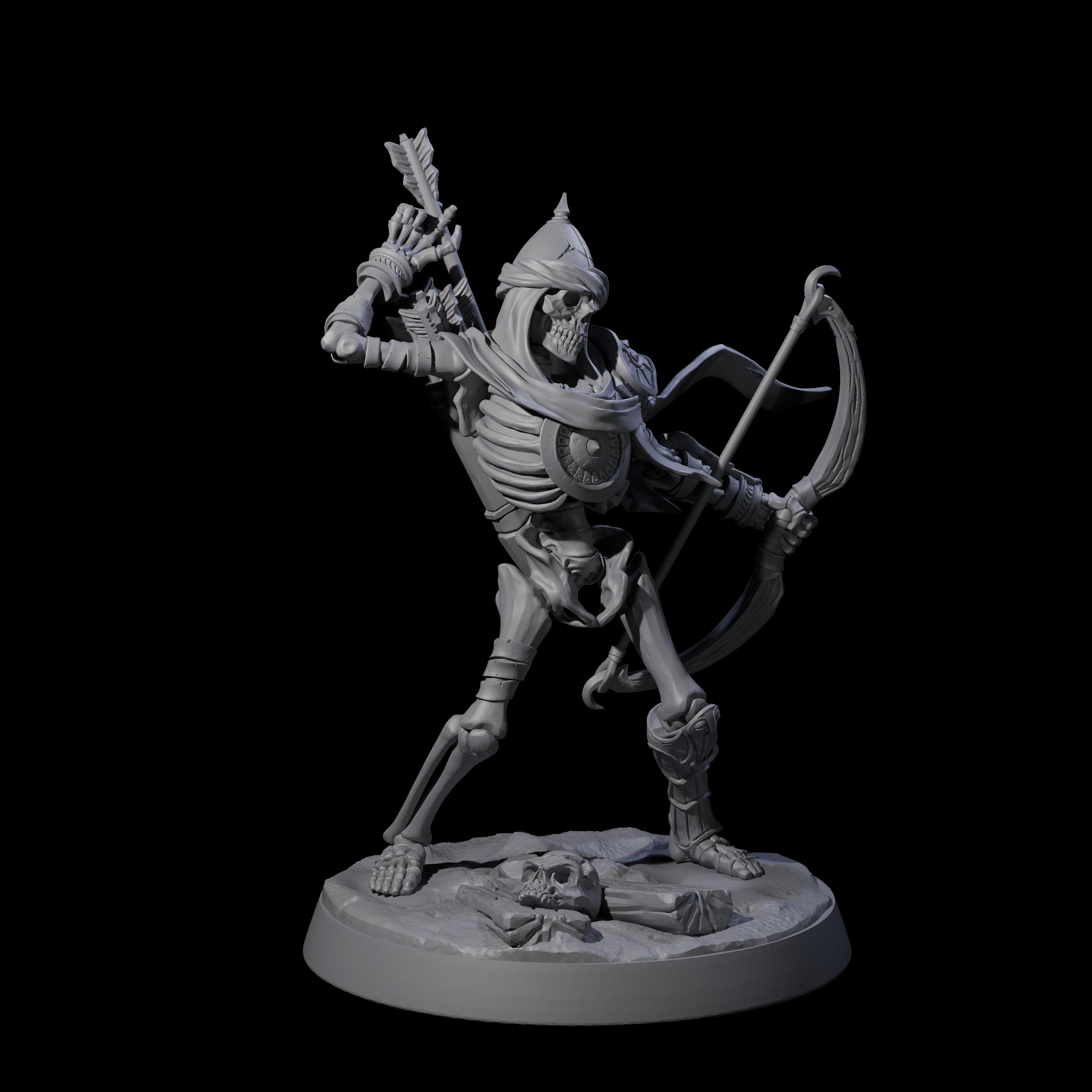 Clattering Skeleton C Miniature for Dungeons and Dragons, Pathfinder or other TTRPGs
