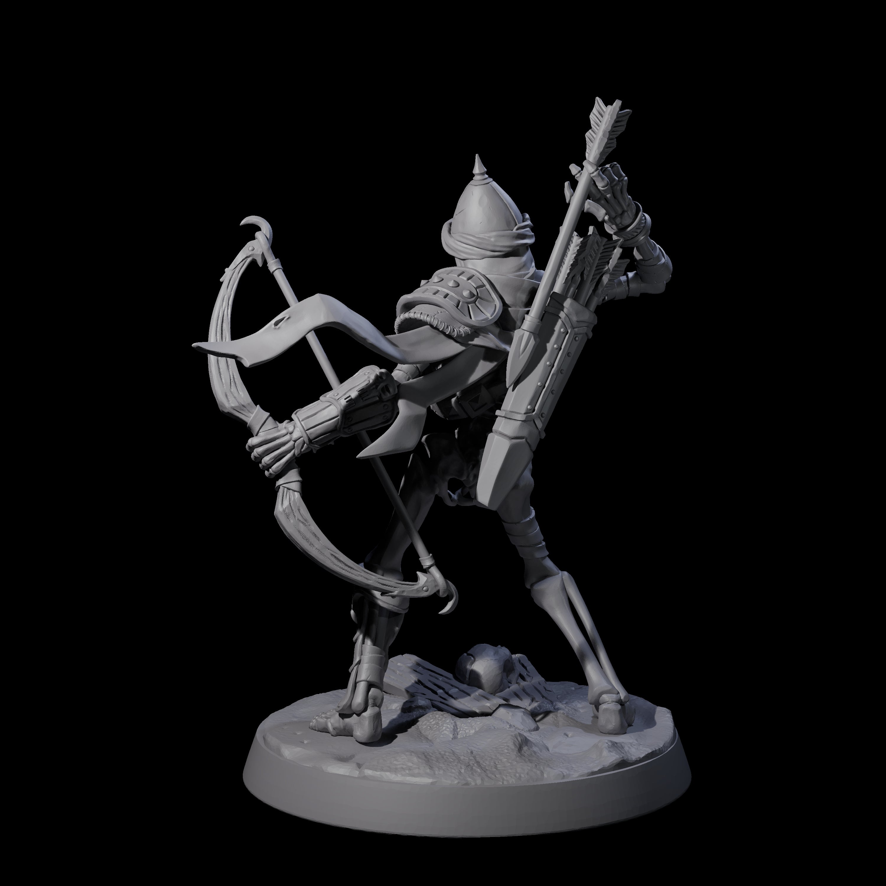 Clattering Skeleton C Miniature for Dungeons and Dragons, Pathfinder or other TTRPGs