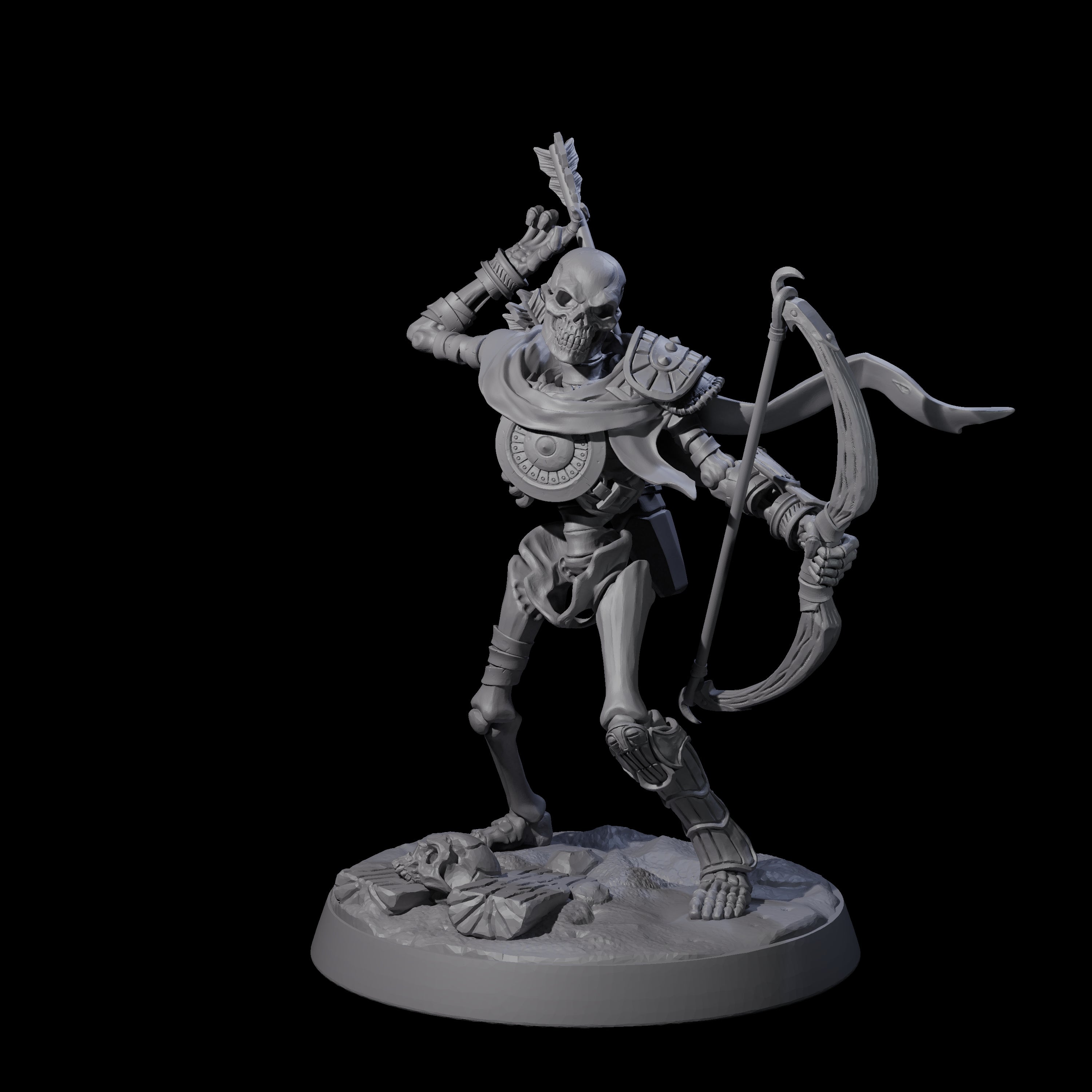 Clattering Skeleton C Miniature for Dungeons and Dragons, Pathfinder or other TTRPGs