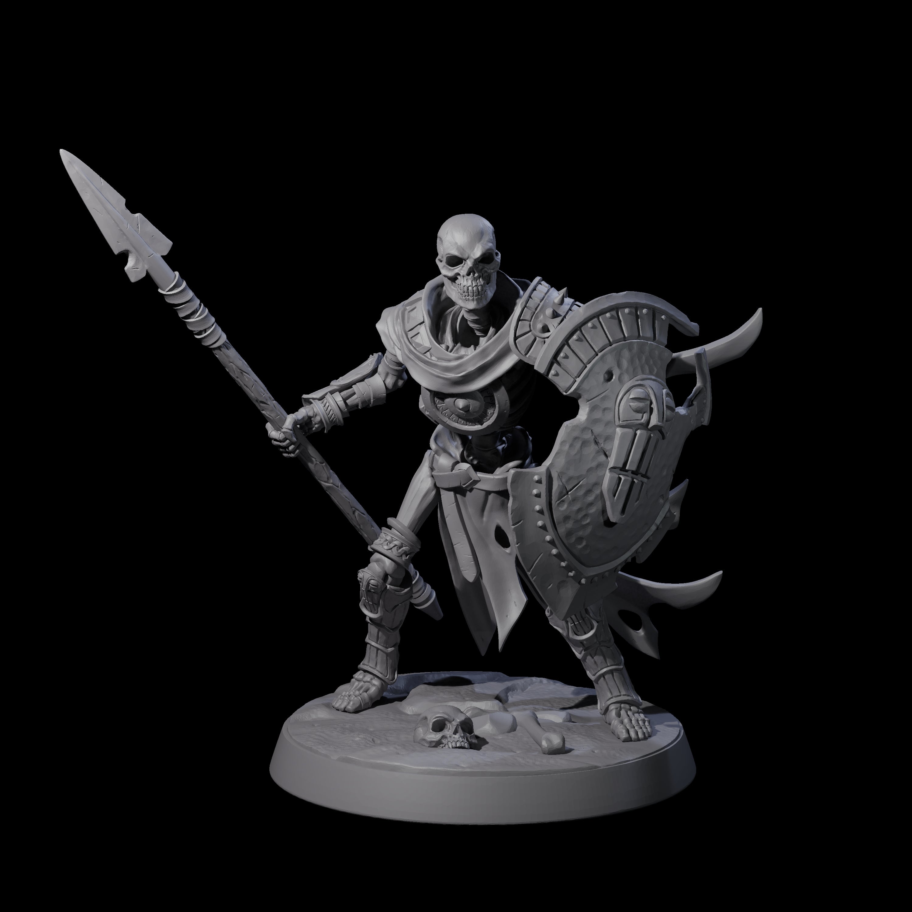 Clattering Skeleton D Miniature for Dungeons and Dragons, Pathfinder or other TTRPGs