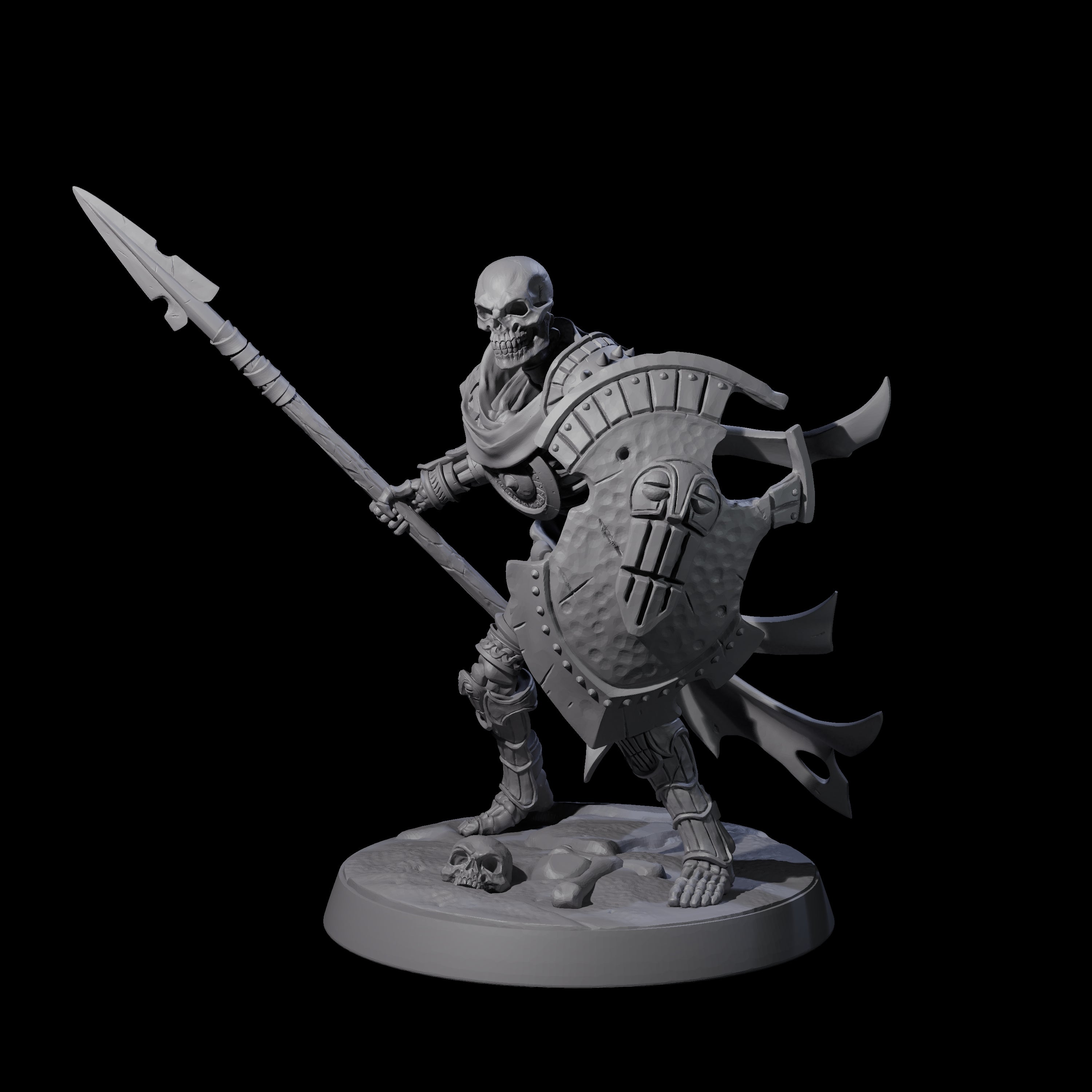 Clattering Skeleton D Miniature for Dungeons and Dragons, Pathfinder or other TTRPGs