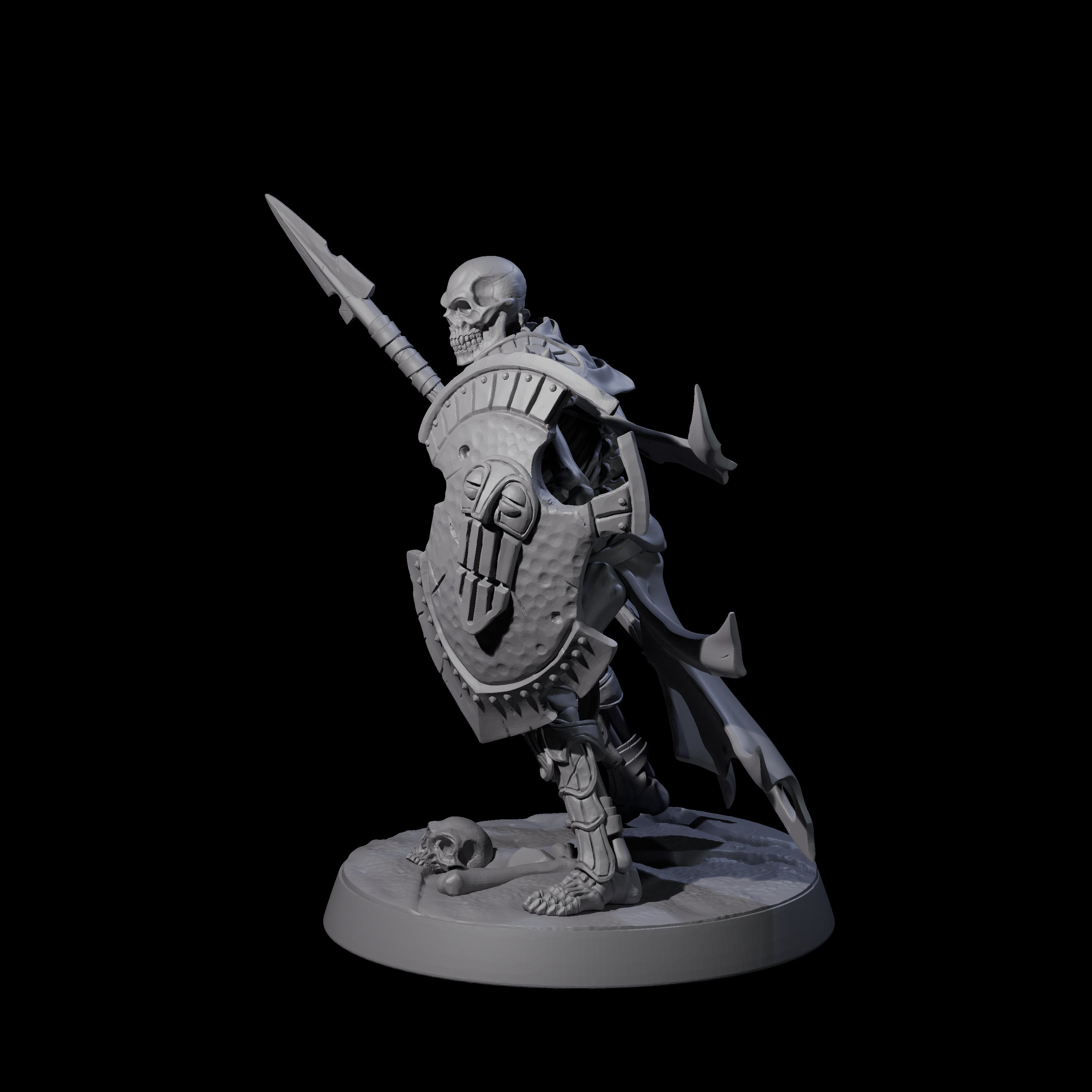 Clattering Skeleton D Miniature for Dungeons and Dragons, Pathfinder or other TTRPGs