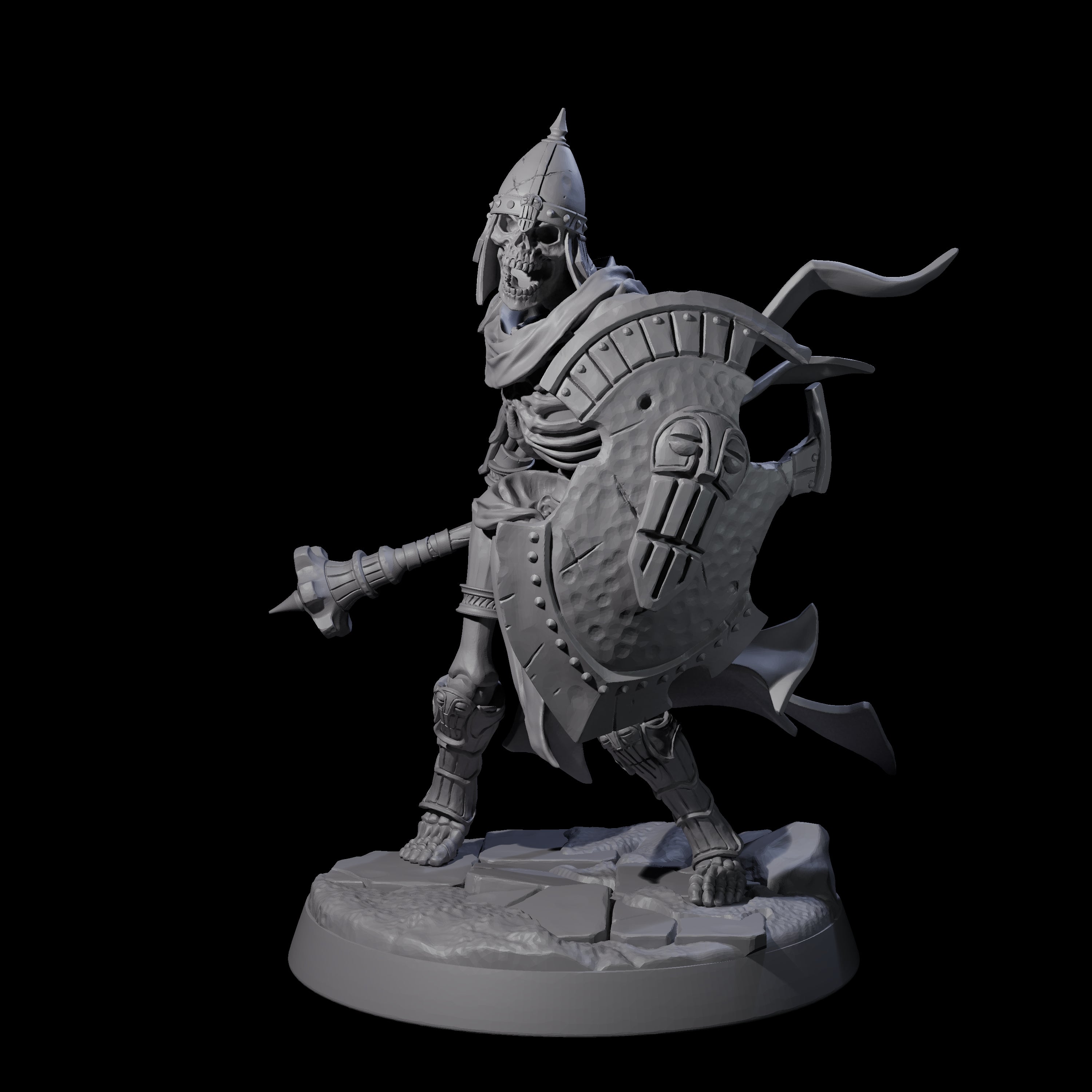 Clattering Skeleton E Miniature for Dungeons and Dragons, Pathfinder or other TTRPGs