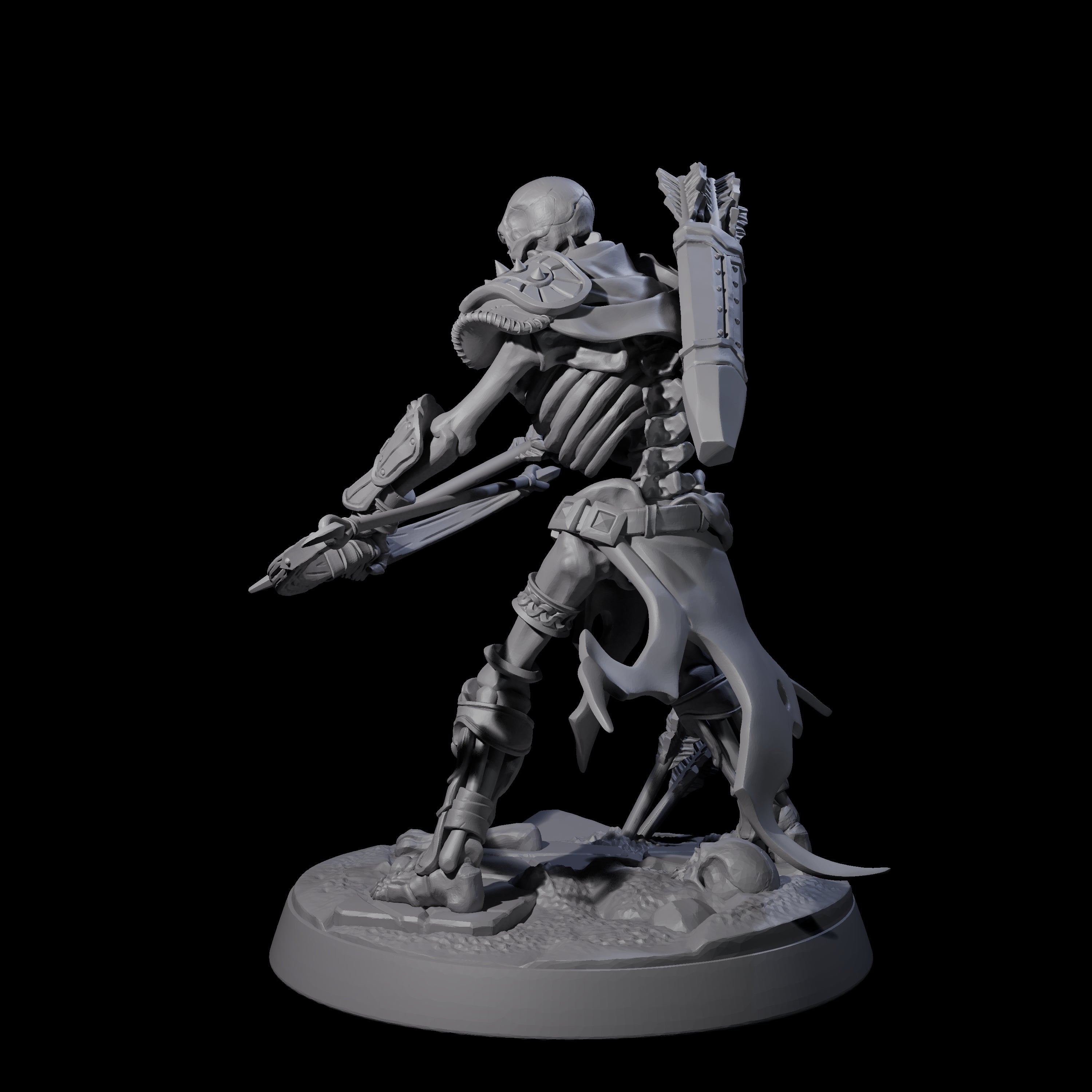 Clattering Skeleton F Miniature for Dungeons and Dragons, Pathfinder or other TTRPGs