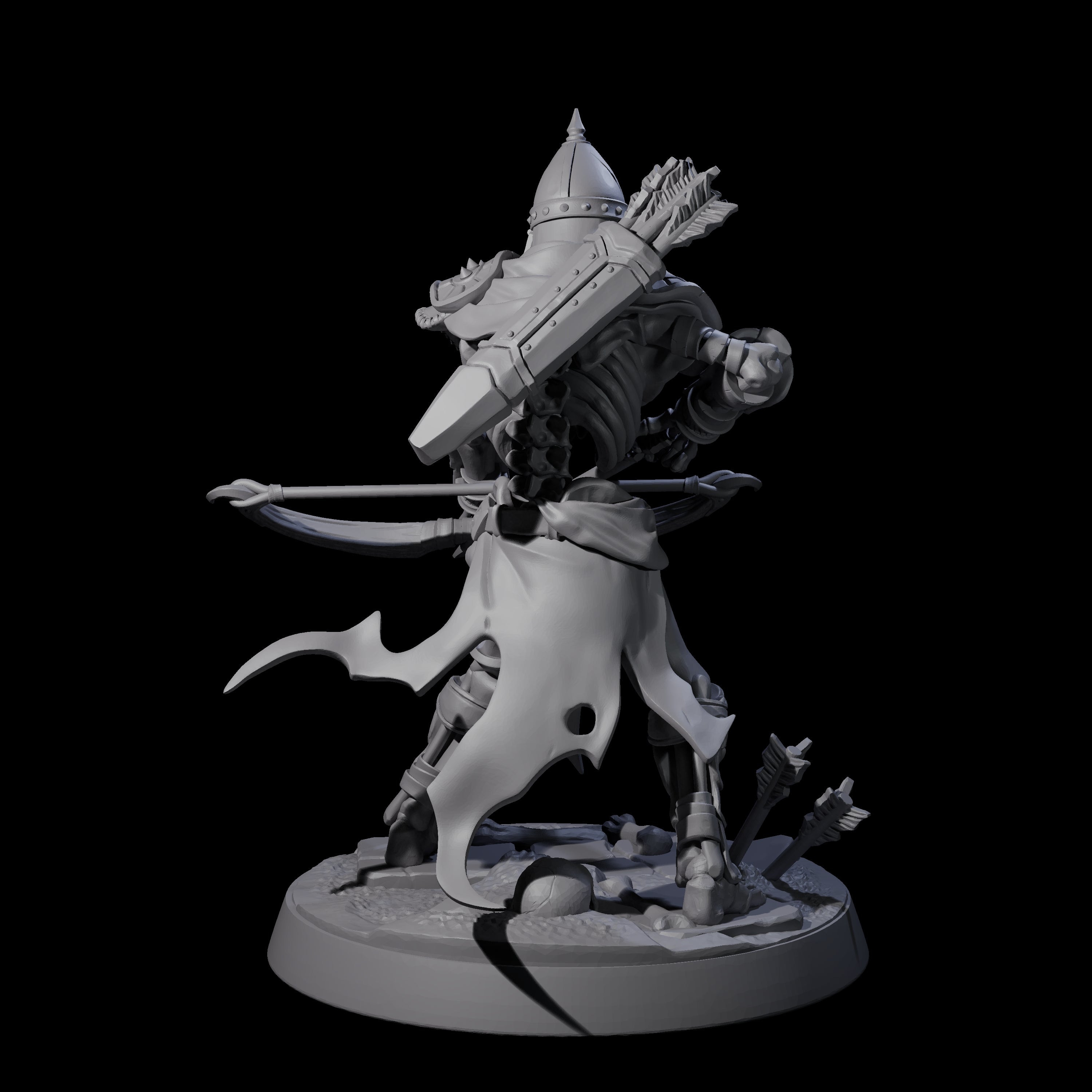 Clattering Skeleton F Miniature for Dungeons and Dragons, Pathfinder or other TTRPGs