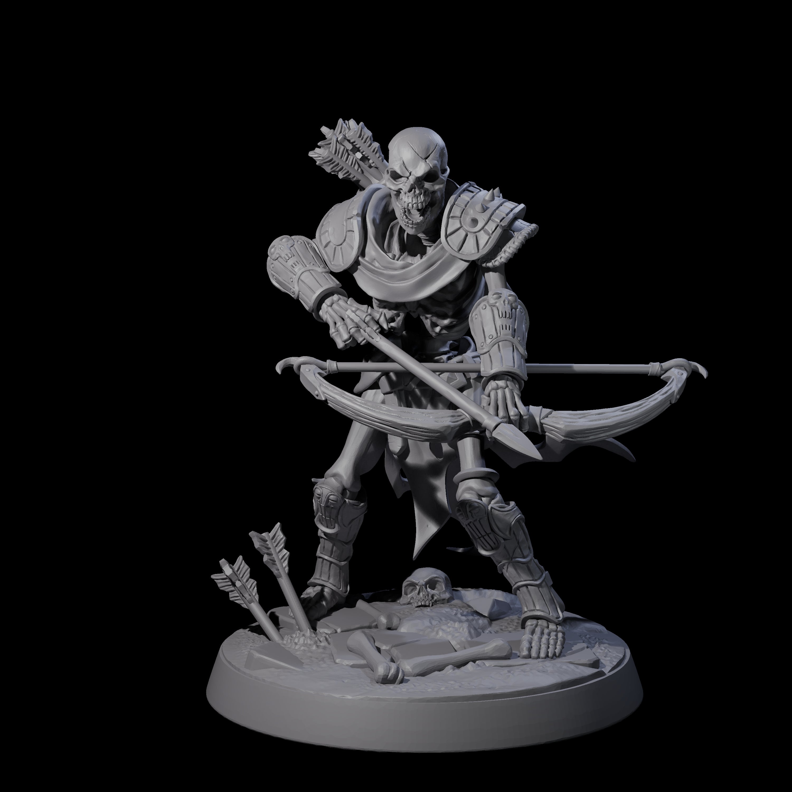 Clattering Skeleton F Miniature for Dungeons and Dragons, Pathfinder or other TTRPGs