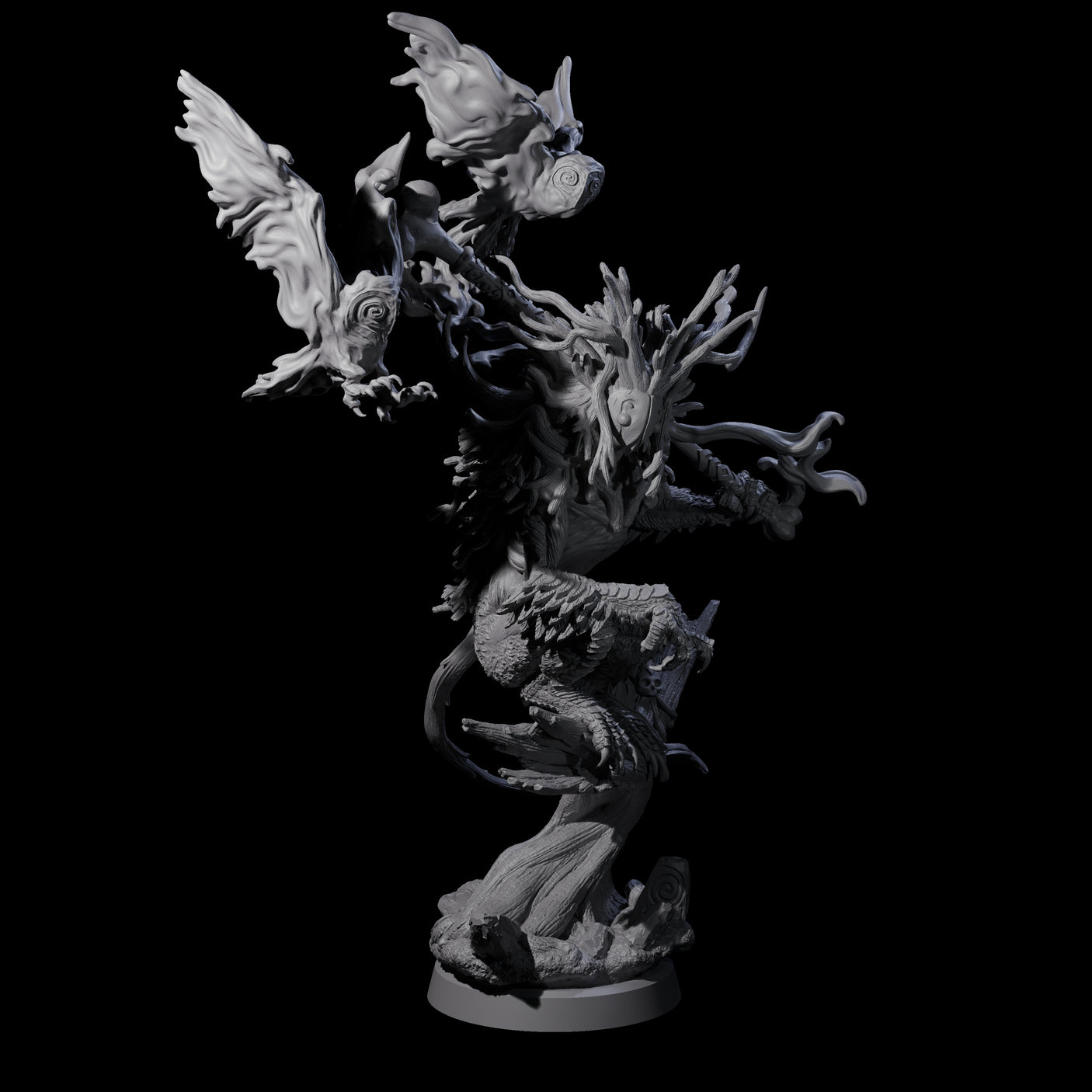 Clawed Forest Guardian A Miniature for Dungeons and Dragons, Pathfinder or other TTRPGs