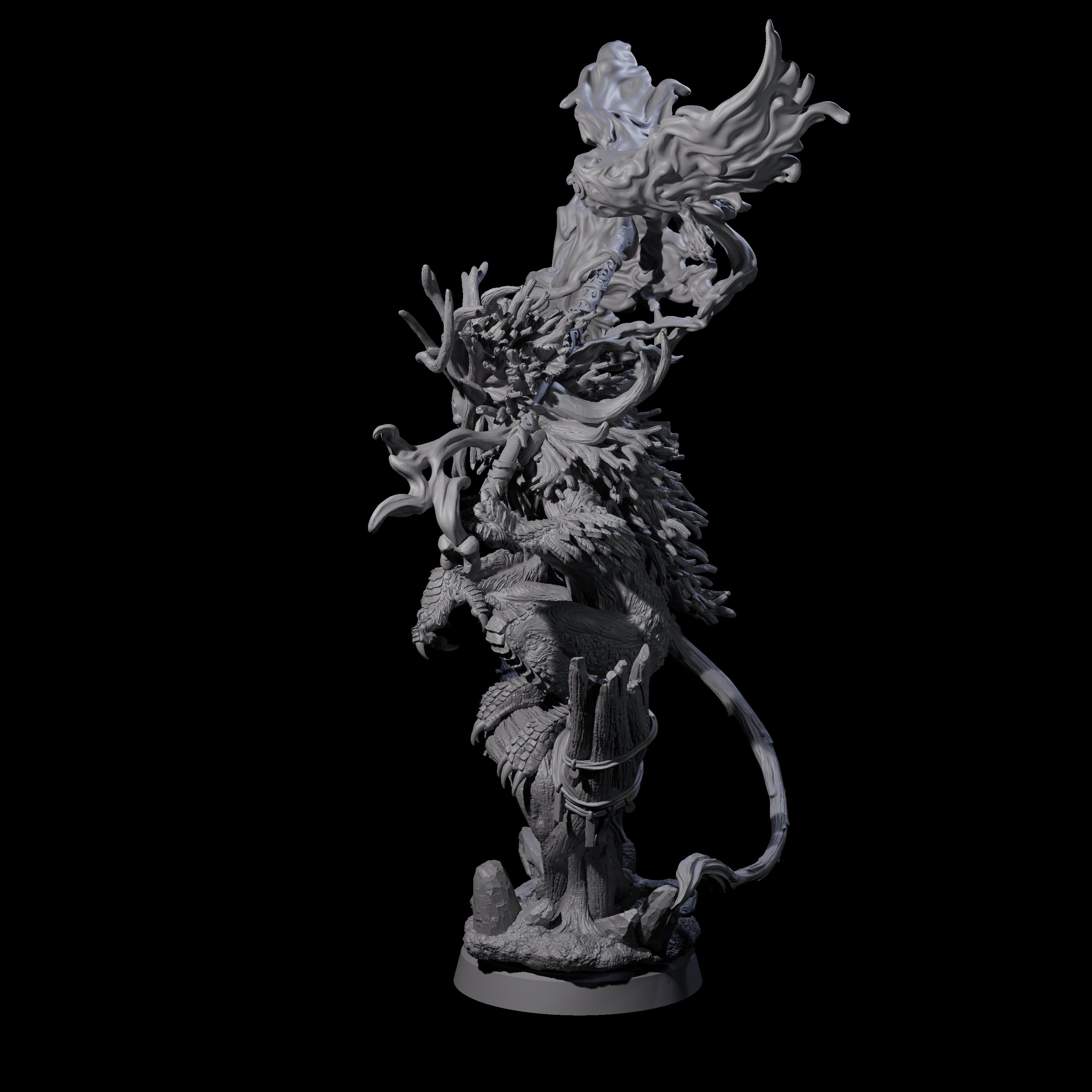 Clawed Forest Guardian A Miniature for Dungeons and Dragons, Pathfinder or other TTRPGs