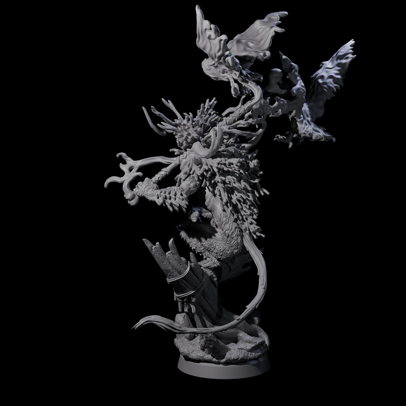 Clawed Forest Guardian A Miniature for Dungeons and Dragons, Pathfinder or other TTRPGs