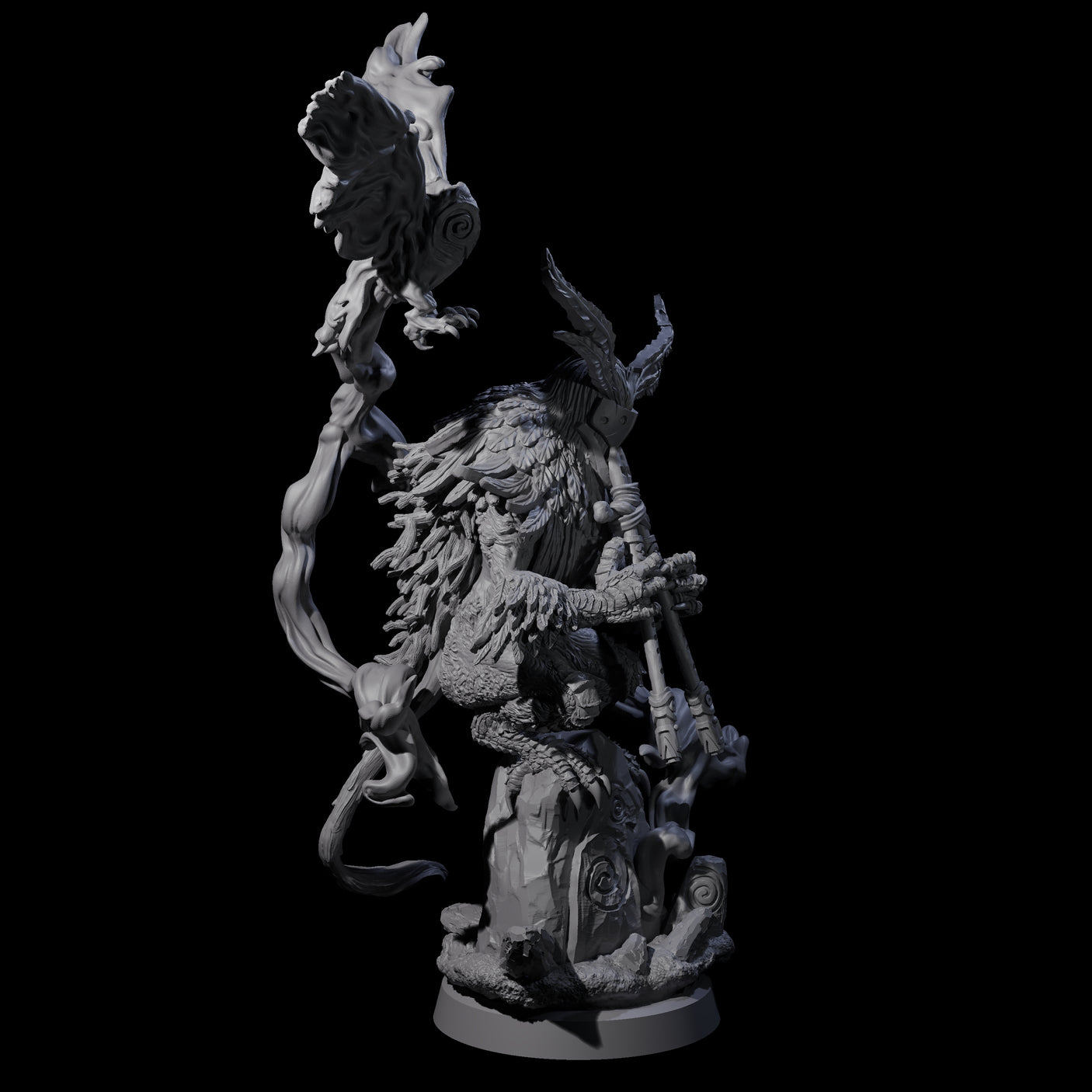 Clawed Forest Guardian B Miniature for Dungeons and Dragons, Pathfinder or other TTRPGs