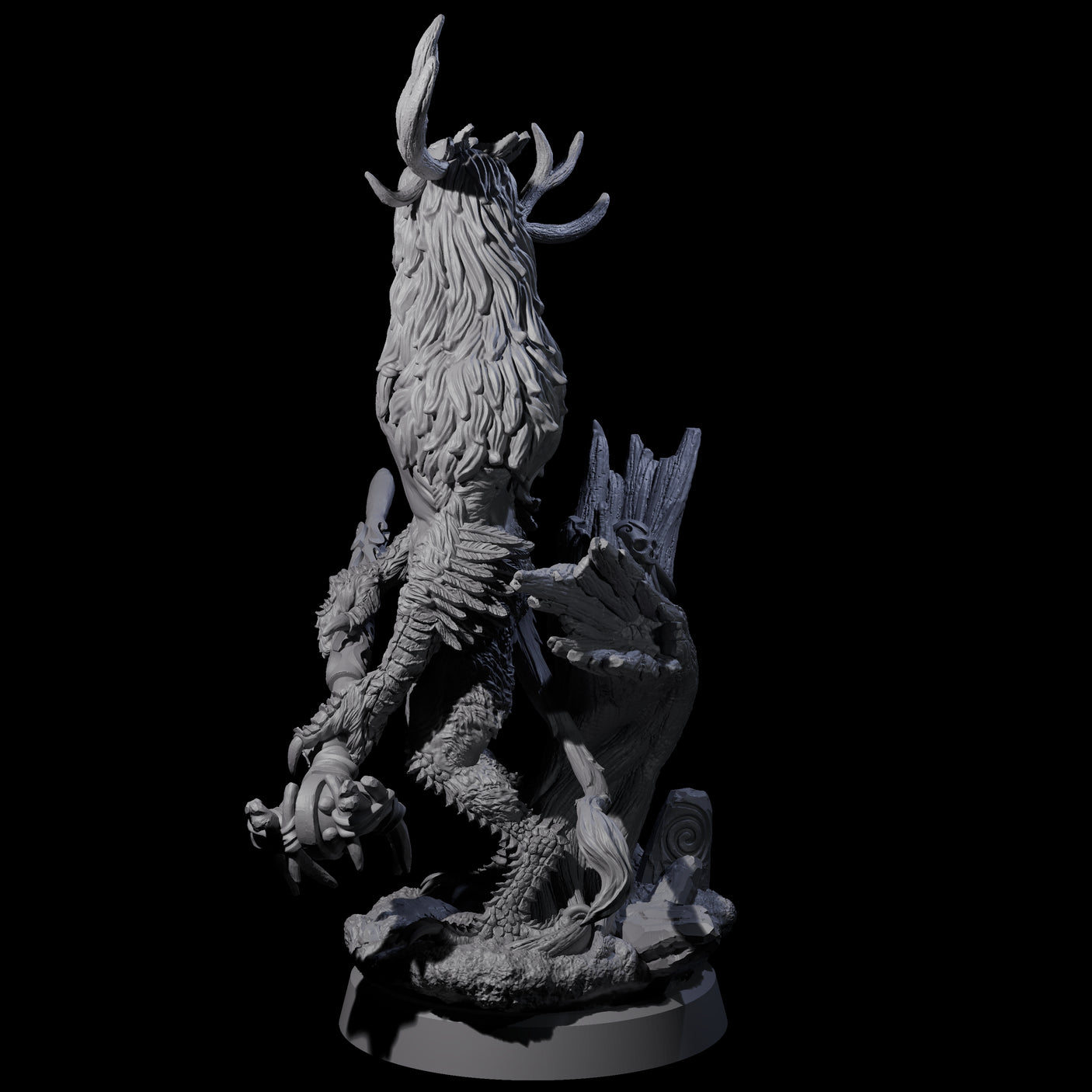 Clawed Forest Guardian C Miniature for Dungeons and Dragons, Pathfinder or other TTRPGs