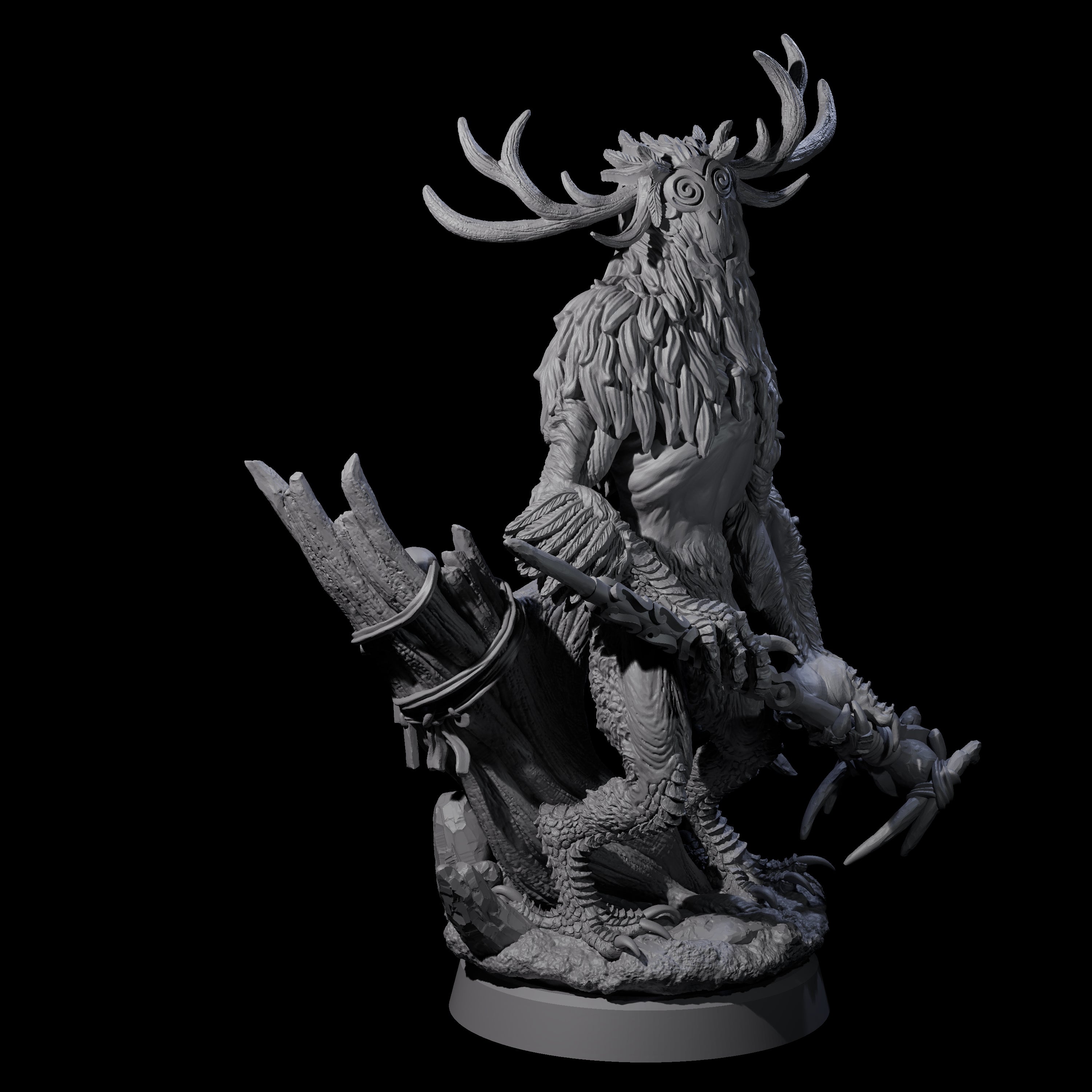 Clawed Forest Guardian C Miniature for Dungeons and Dragons, Pathfinder or other TTRPGs
