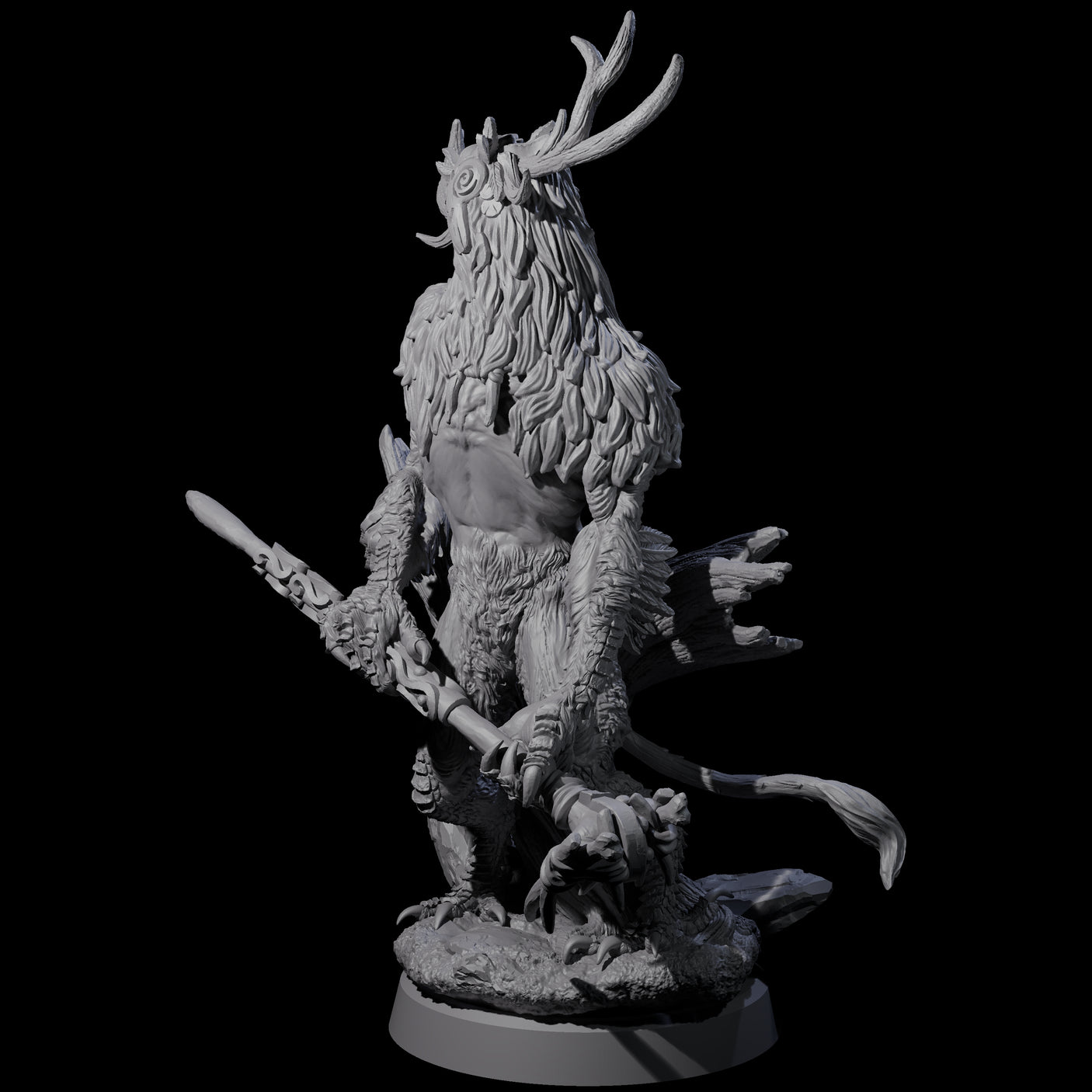 Clawed Forest Guardian C Miniature for Dungeons and Dragons, Pathfinder or other TTRPGs
