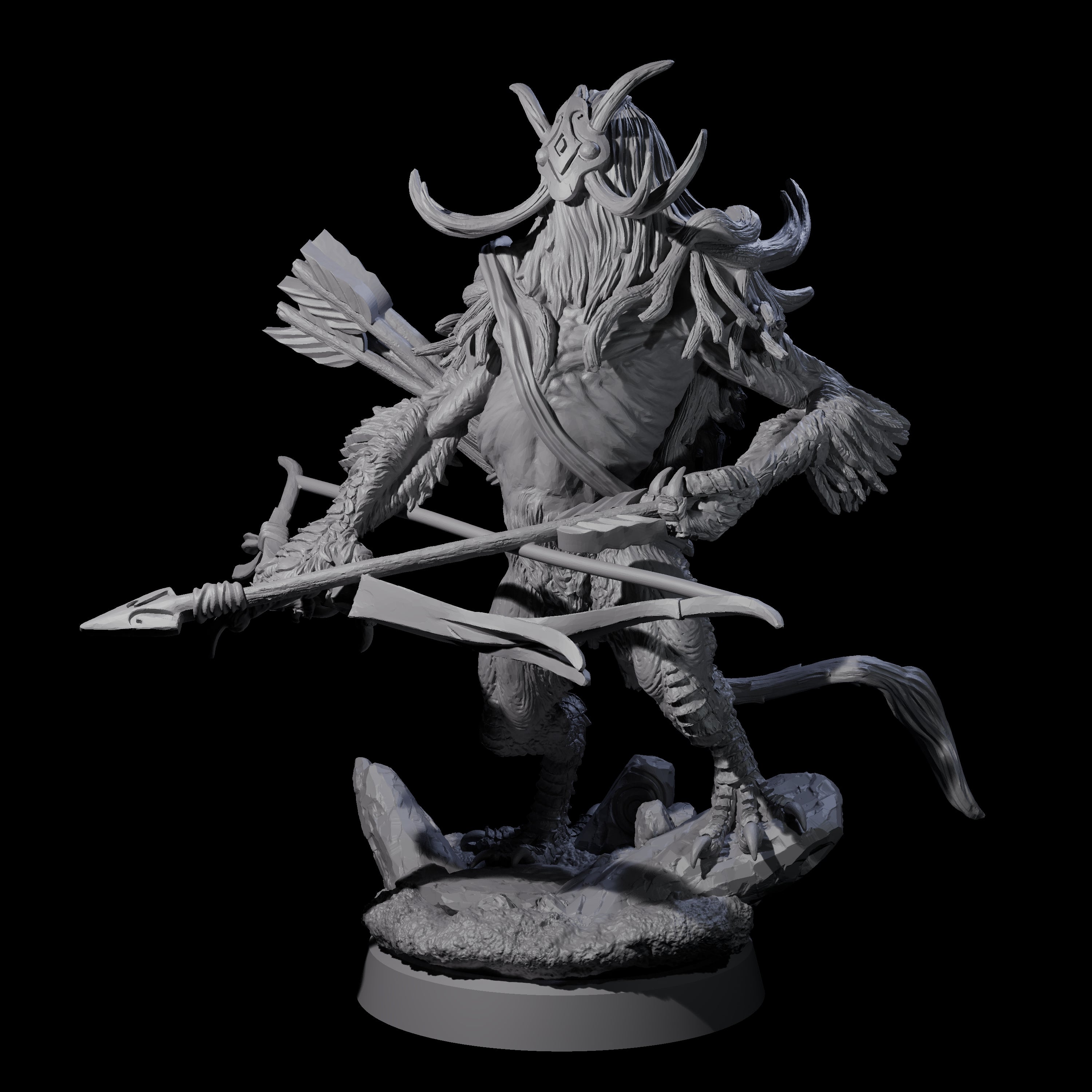 Clawed Forest Guardian D Miniature for Dungeons and Dragons, Pathfinder or other TTRPGs