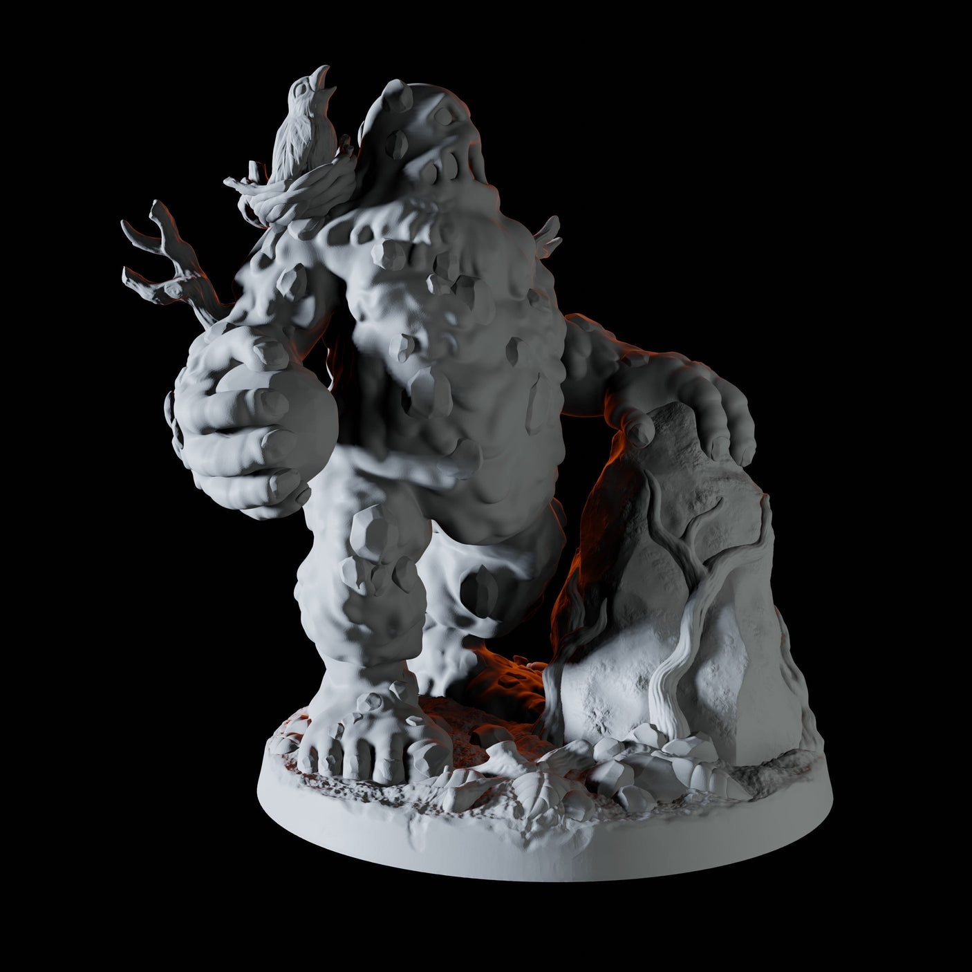 Clay Golem Miniature for Dungeons and Dragons, Pathfinder or other TTRPGs
