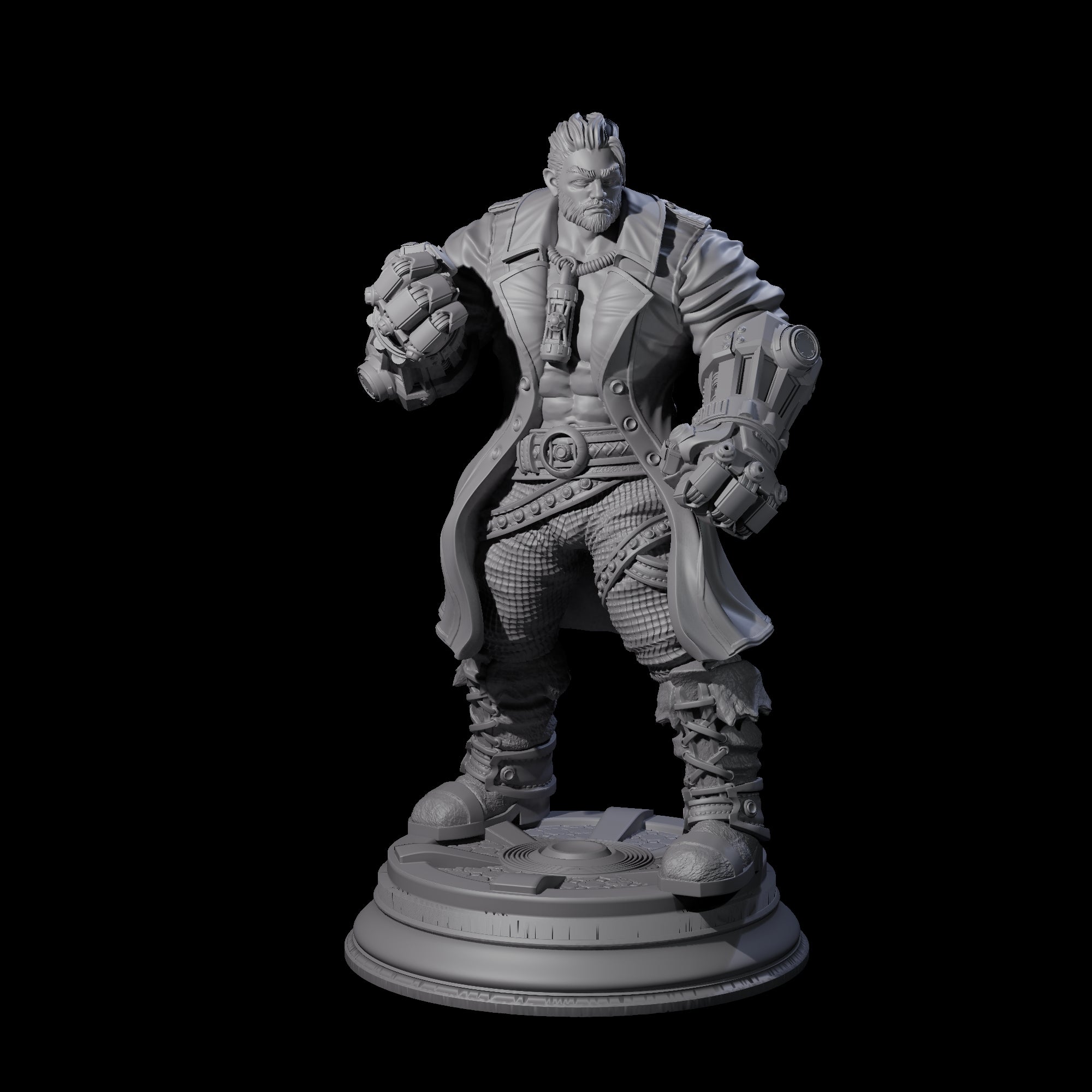 Clenched Fist Brawler Miniature for Dungeons and Dragons, Pathfinder or other TTRPGs
