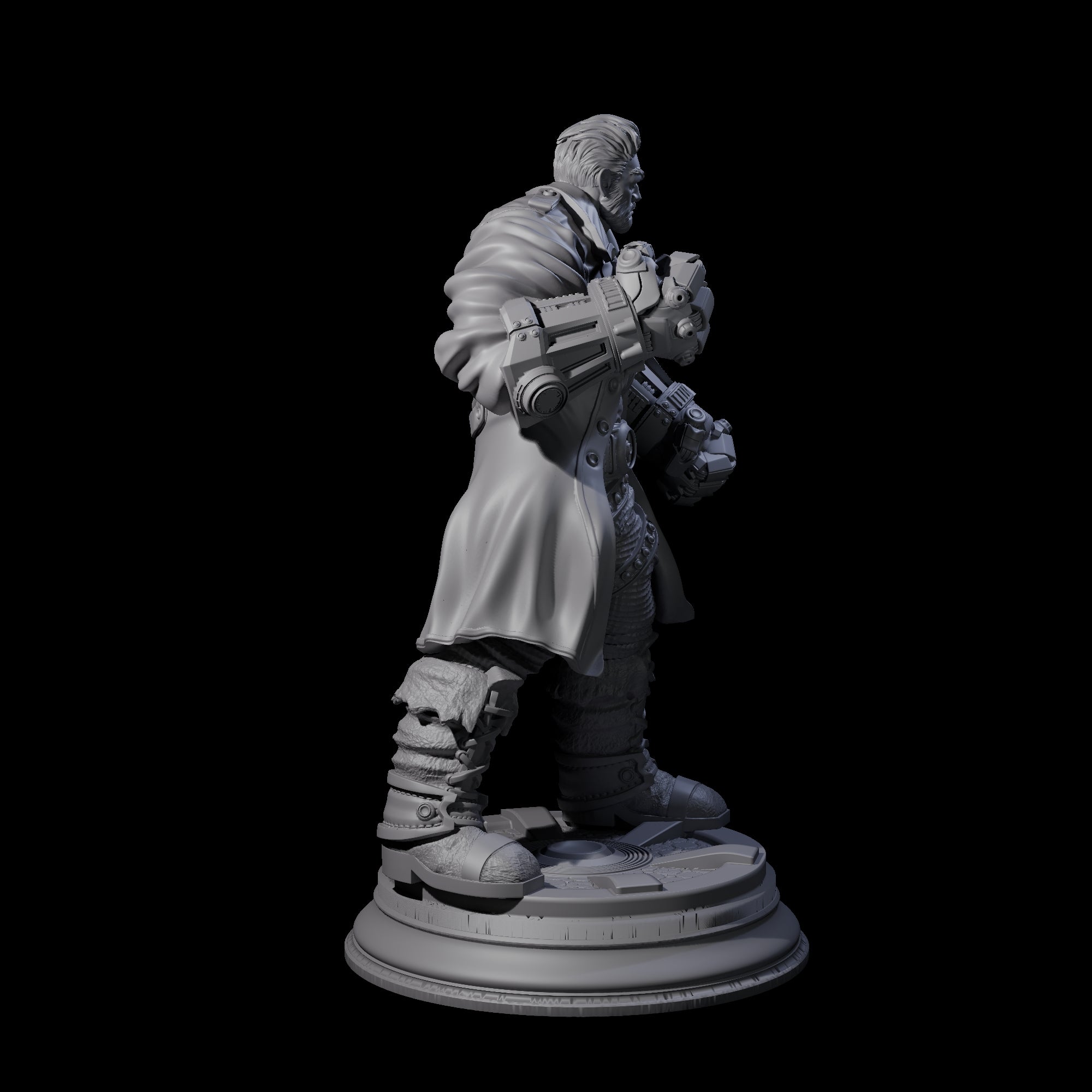 Clenched Fist Brawler Miniature for Dungeons and Dragons, Pathfinder or other TTRPGs