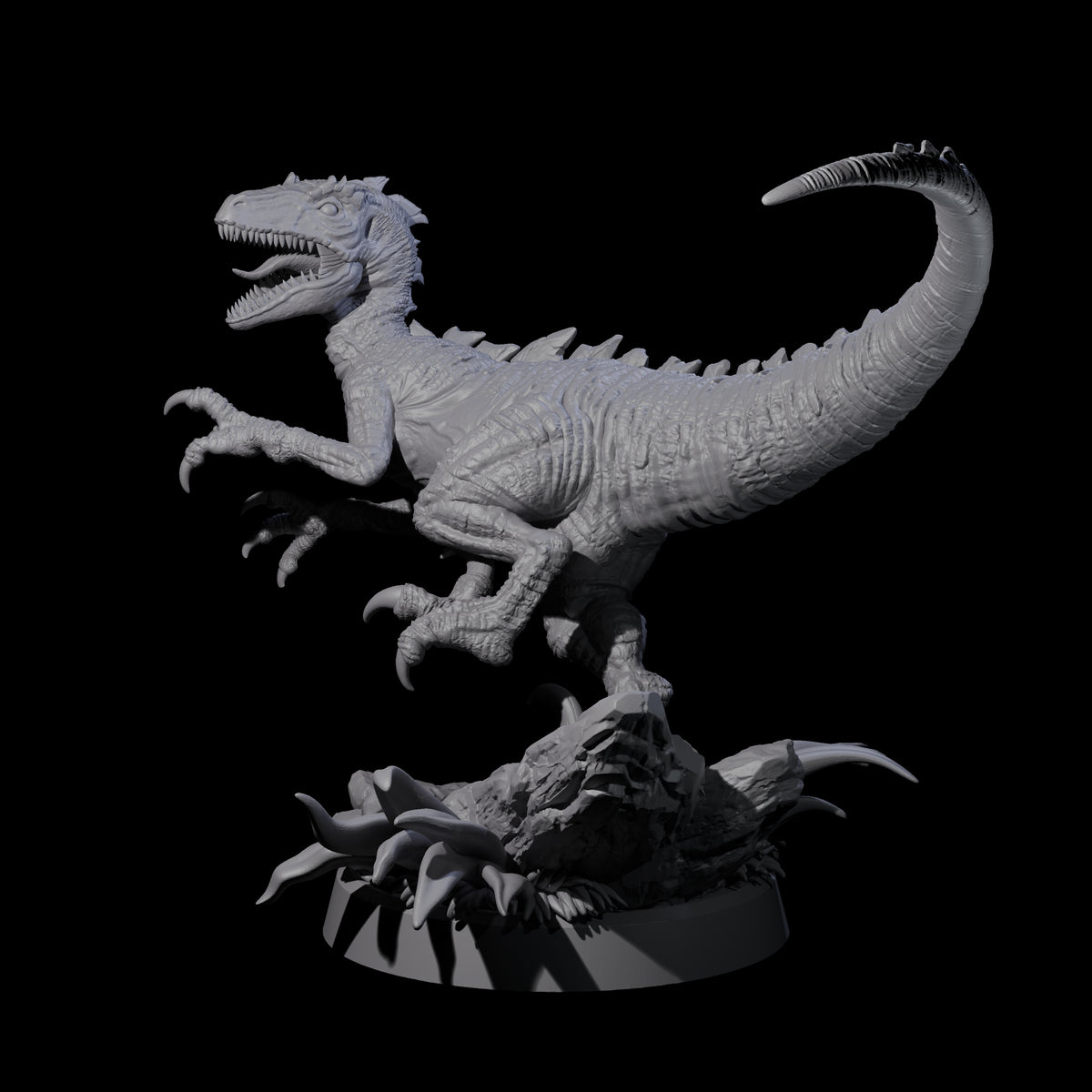 Clever Girl Velociraptor Miniature for Dungeons and Dragons, Pathfinder or other TTRPGs