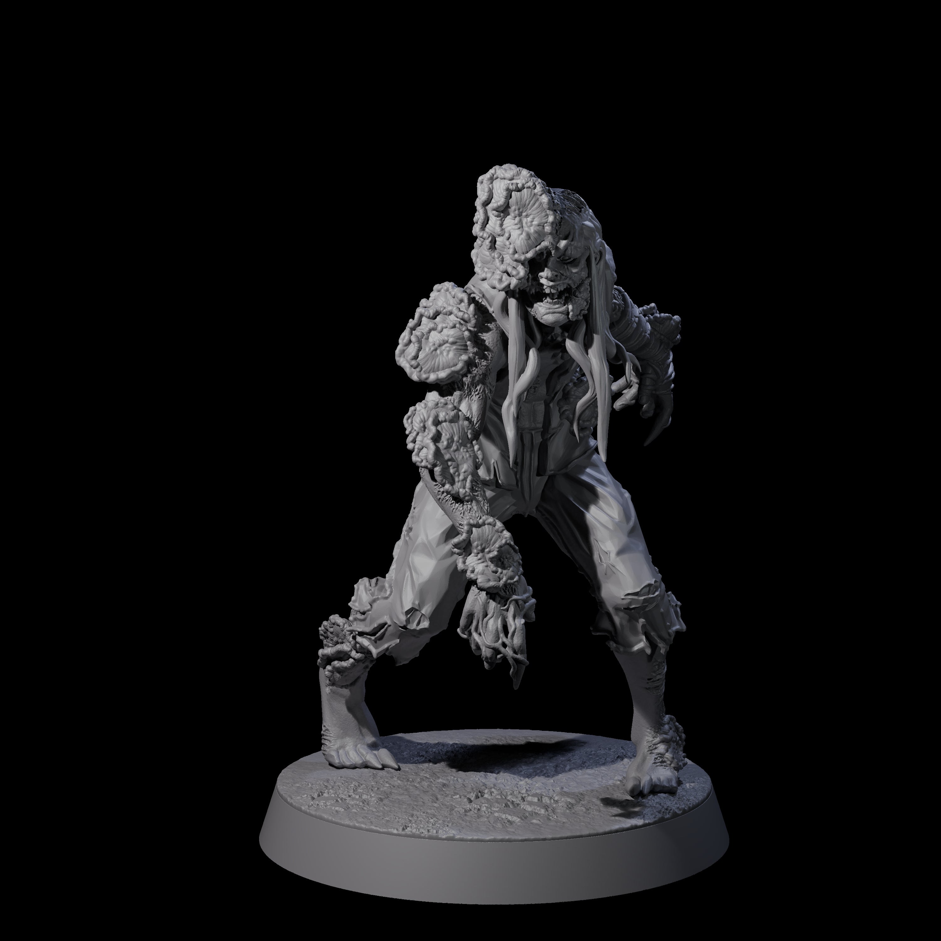 Clicking Fungal Zombie A Miniature for Dungeons and Dragons, Pathfinder or other TTRPGs