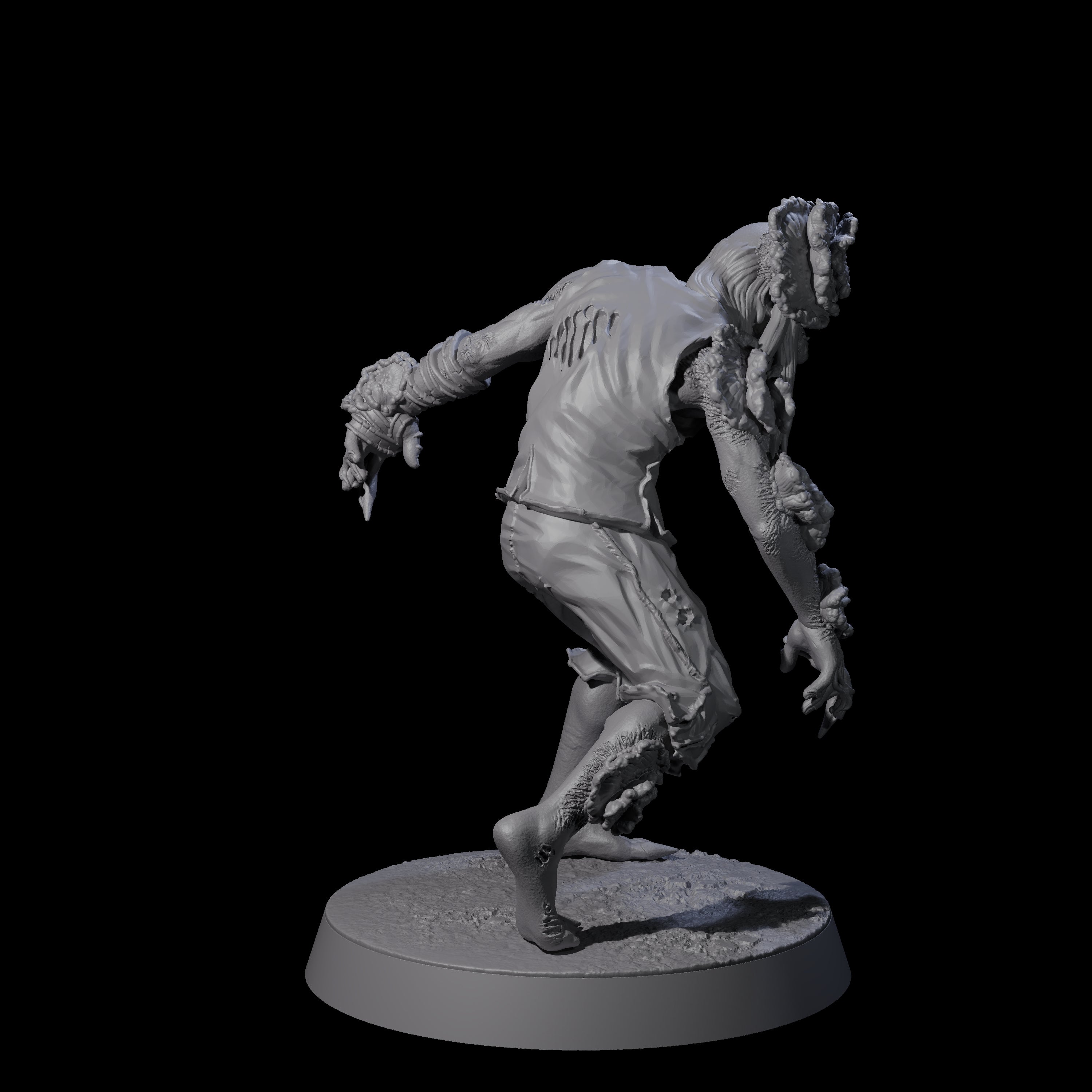 Clicking Fungal Zombie A Miniature for Dungeons and Dragons, Pathfinder or other TTRPGs