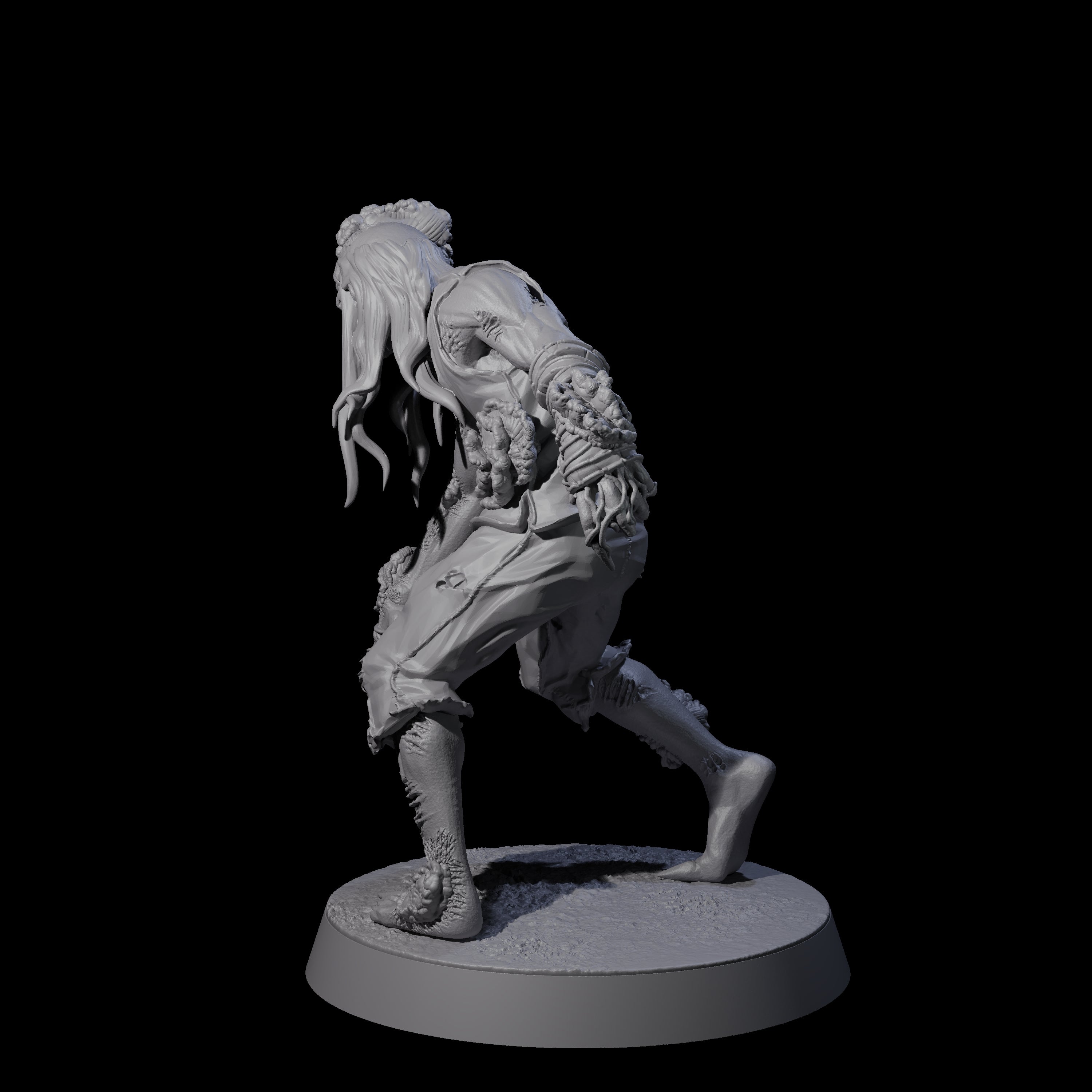 Clicking Fungal Zombie A Miniature for Dungeons and Dragons, Pathfinder or other TTRPGs