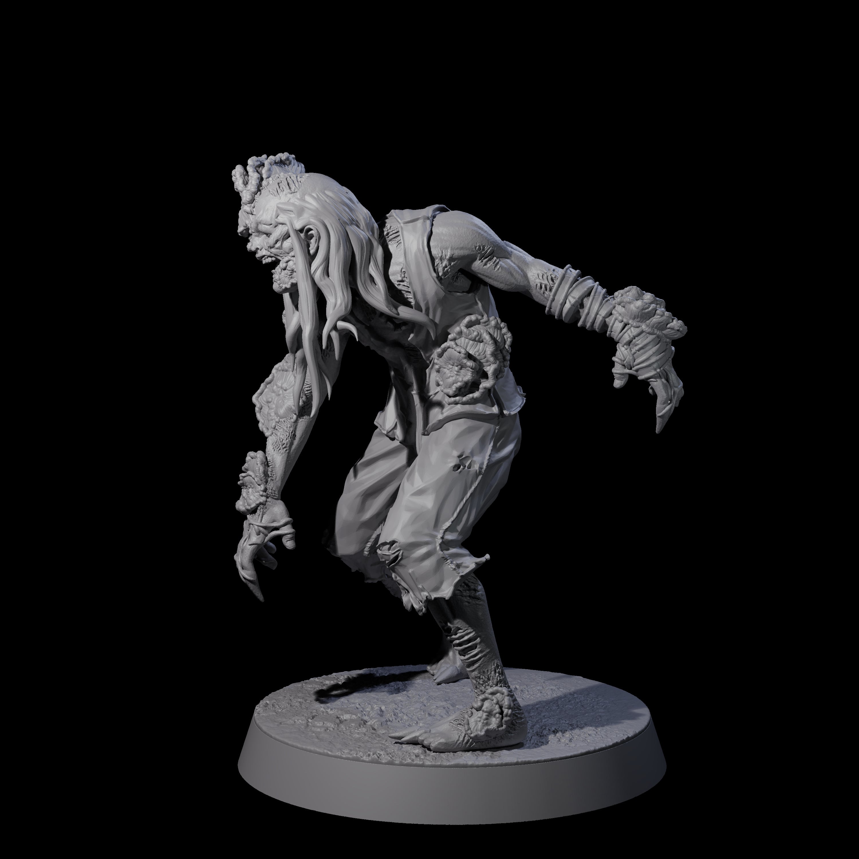 Clicking Fungal Zombie A Miniature for Dungeons and Dragons, Pathfinder or other TTRPGs