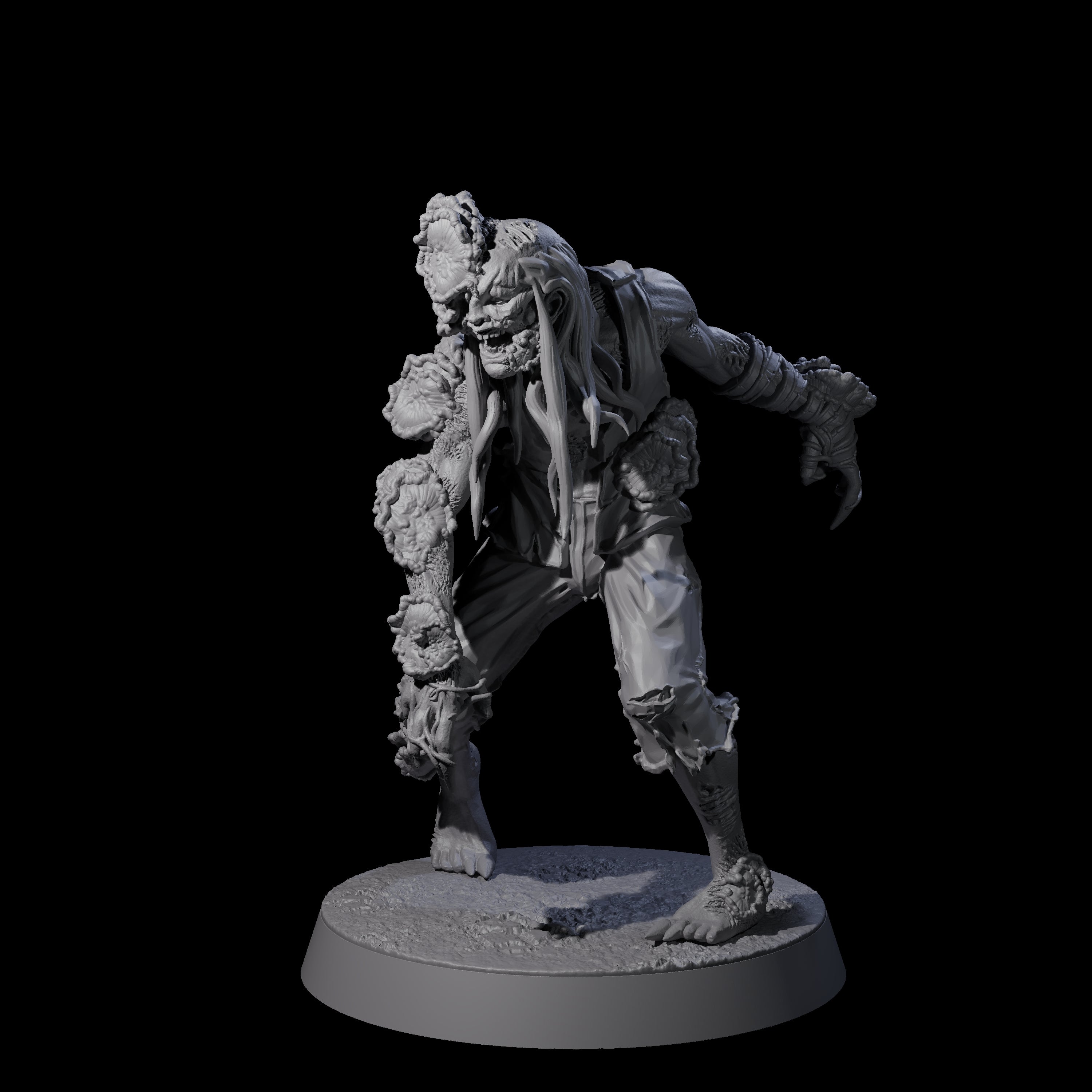 Clicking Fungal Zombie A Miniature for Dungeons and Dragons, Pathfinder or other TTRPGs