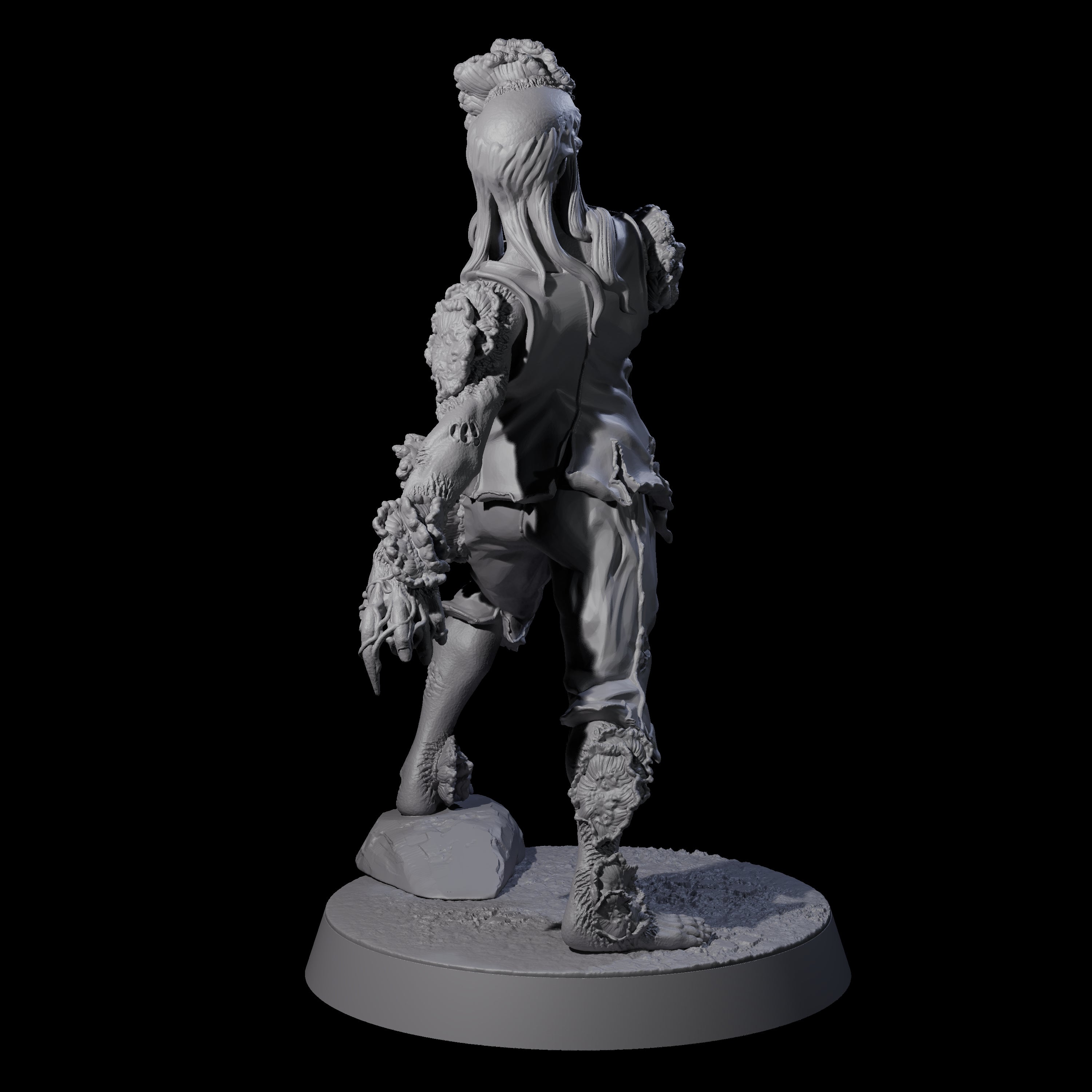 Clicking Fungal Zombie B Miniature for Dungeons and Dragons, Pathfinder or other TTRPGs
