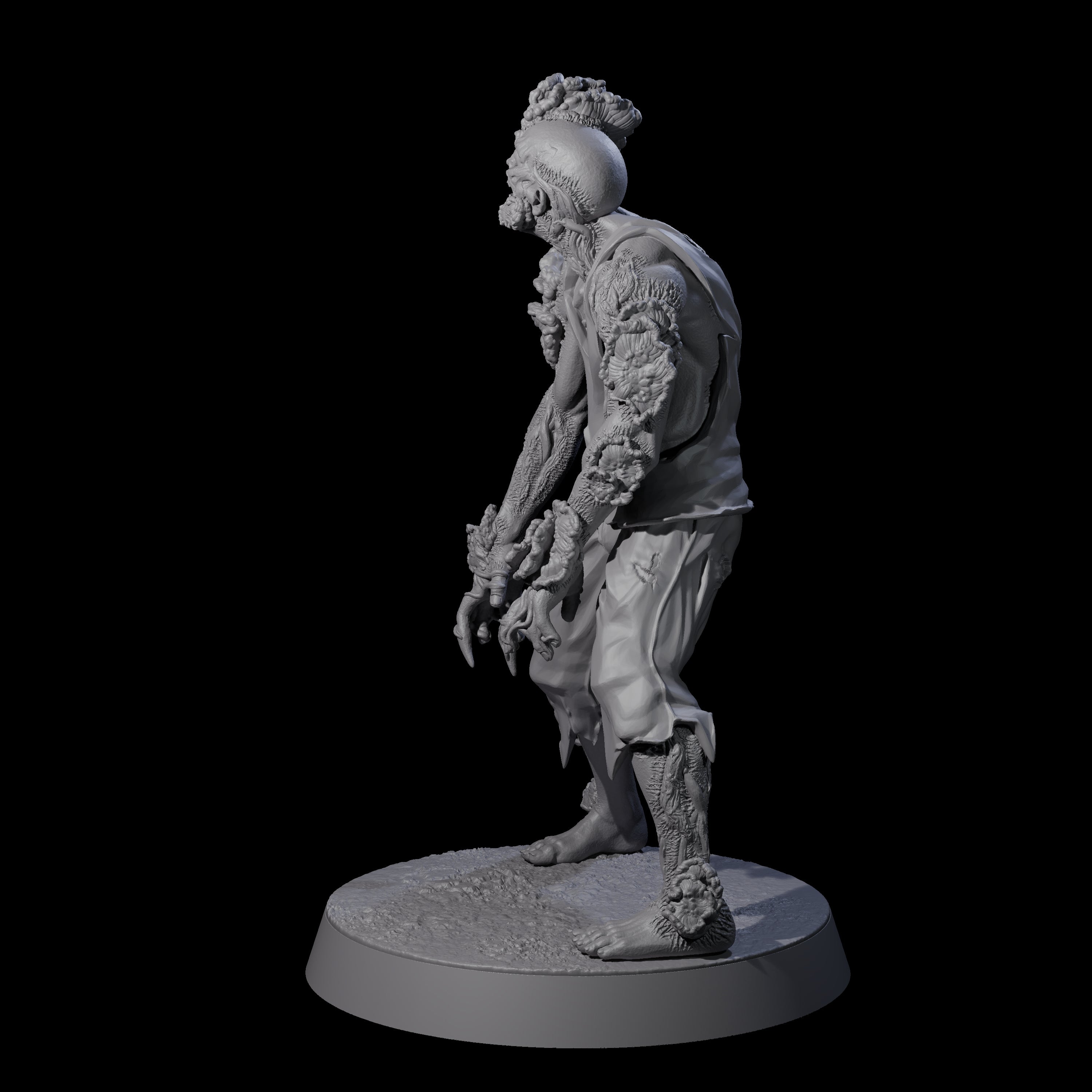 Clicking Fungal Zombie C Miniature for Dungeons and Dragons, Pathfinder or other TTRPGs