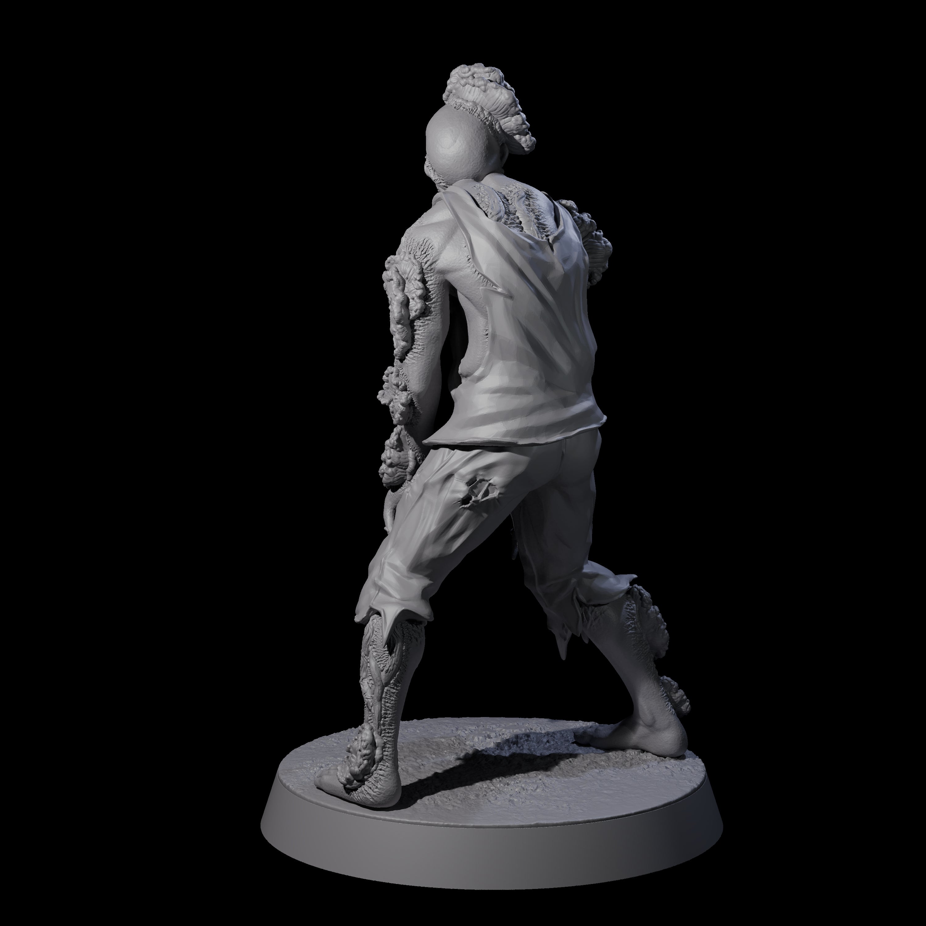 Clicking Fungal Zombie C Miniature for Dungeons and Dragons, Pathfinder or other TTRPGs