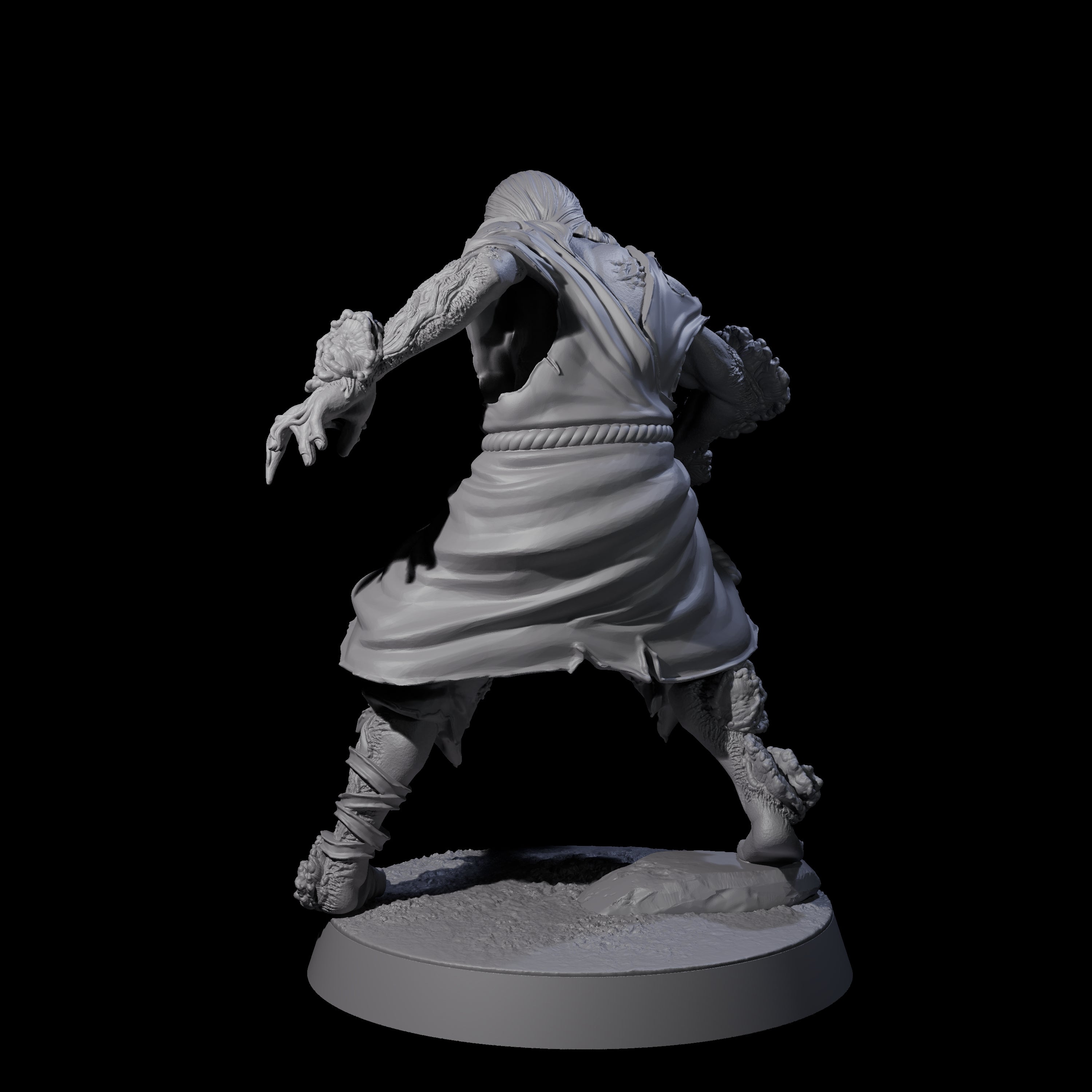 Clicking Fungal Zombie D Miniature for Dungeons and Dragons, Pathfinder or other TTRPGs