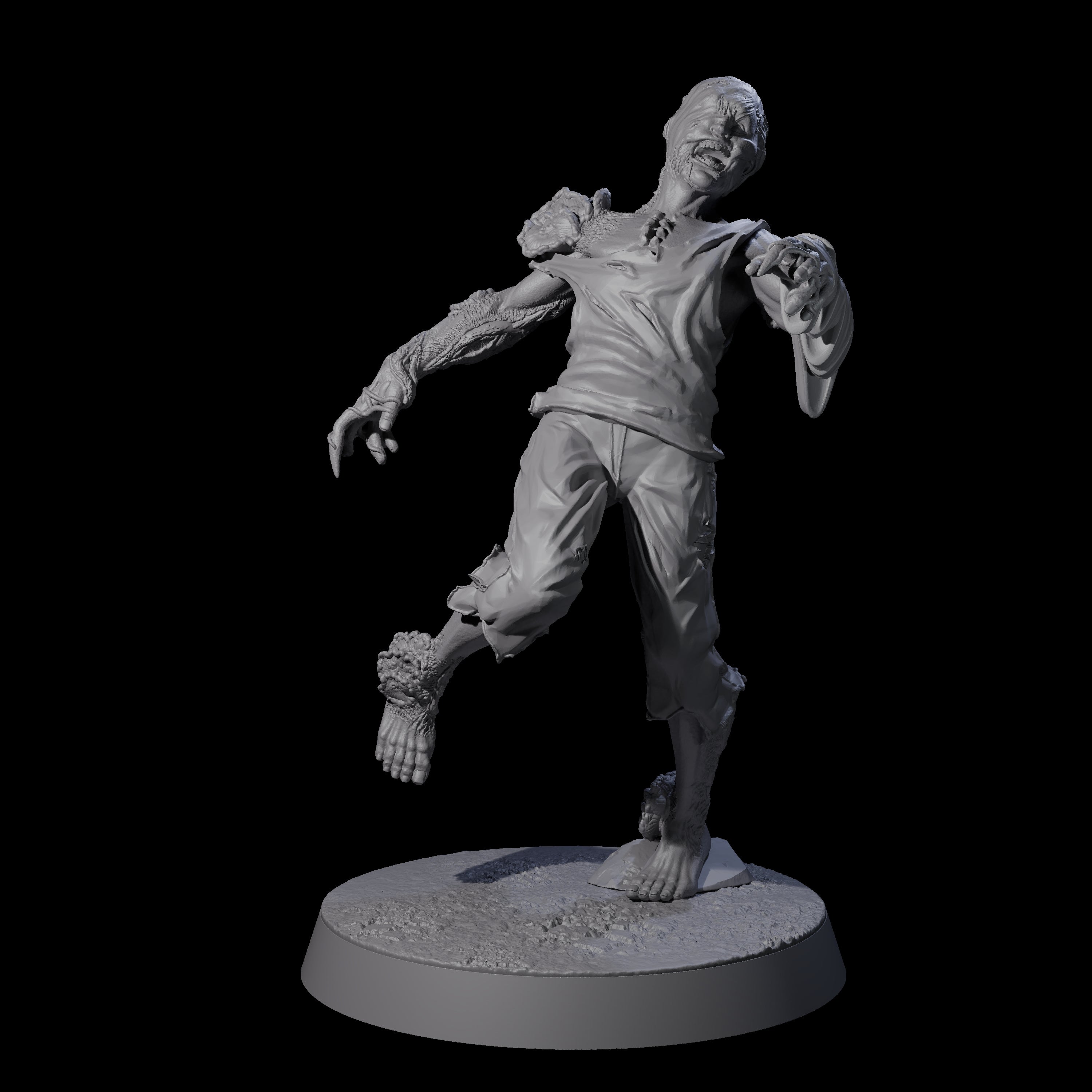 Clicking Fungal Zombie E Miniature for Dungeons and Dragons, Pathfinder or other TTRPGs