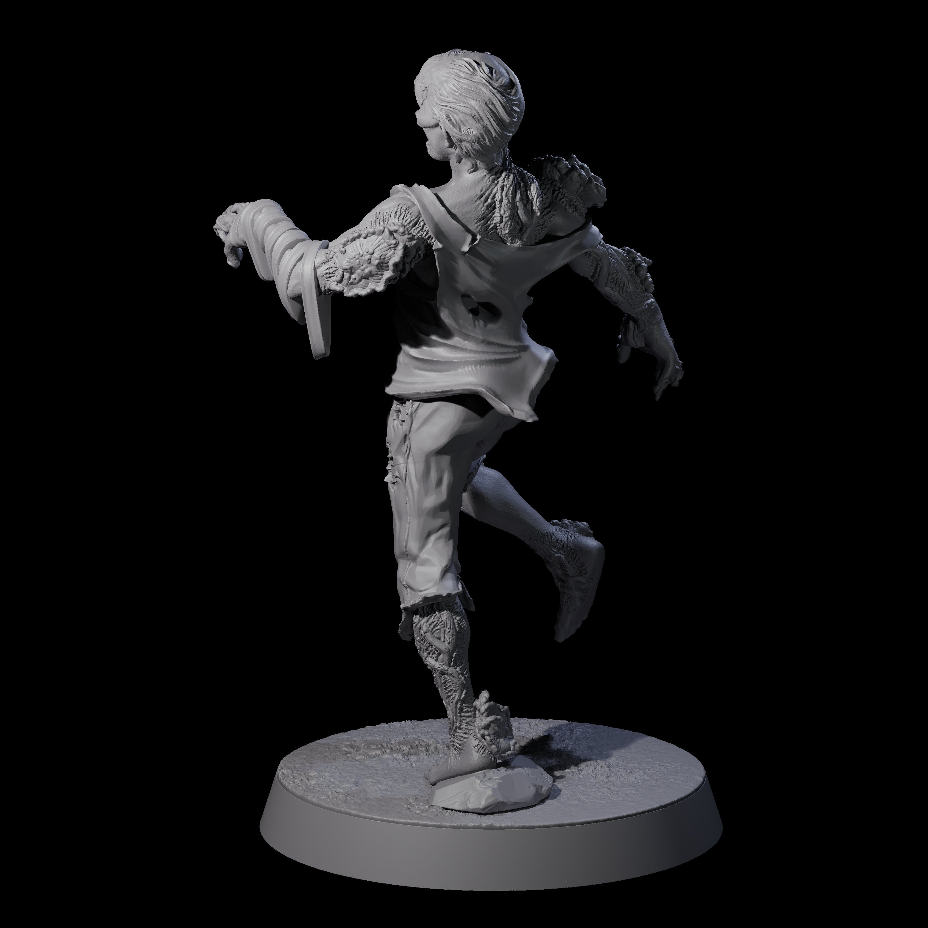 Clicking Fungal Zombie E Miniature for Dungeons and Dragons, Pathfinder or other TTRPGs