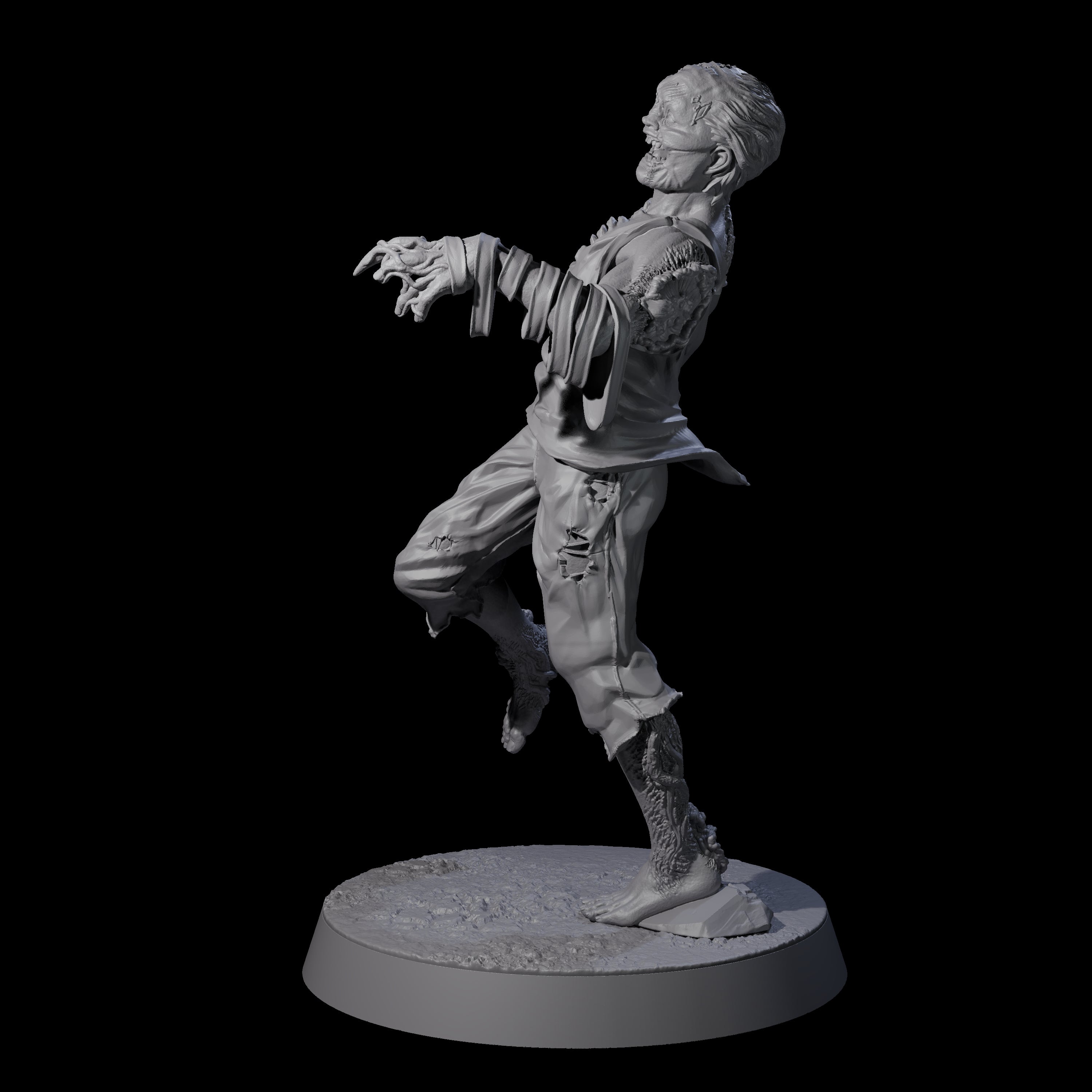 Clicking Fungal Zombie E Miniature for Dungeons and Dragons, Pathfinder or other TTRPGs